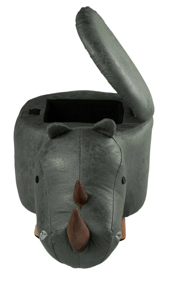 Zoo Companions Rhino Storage Ottoman - Green - Image 4