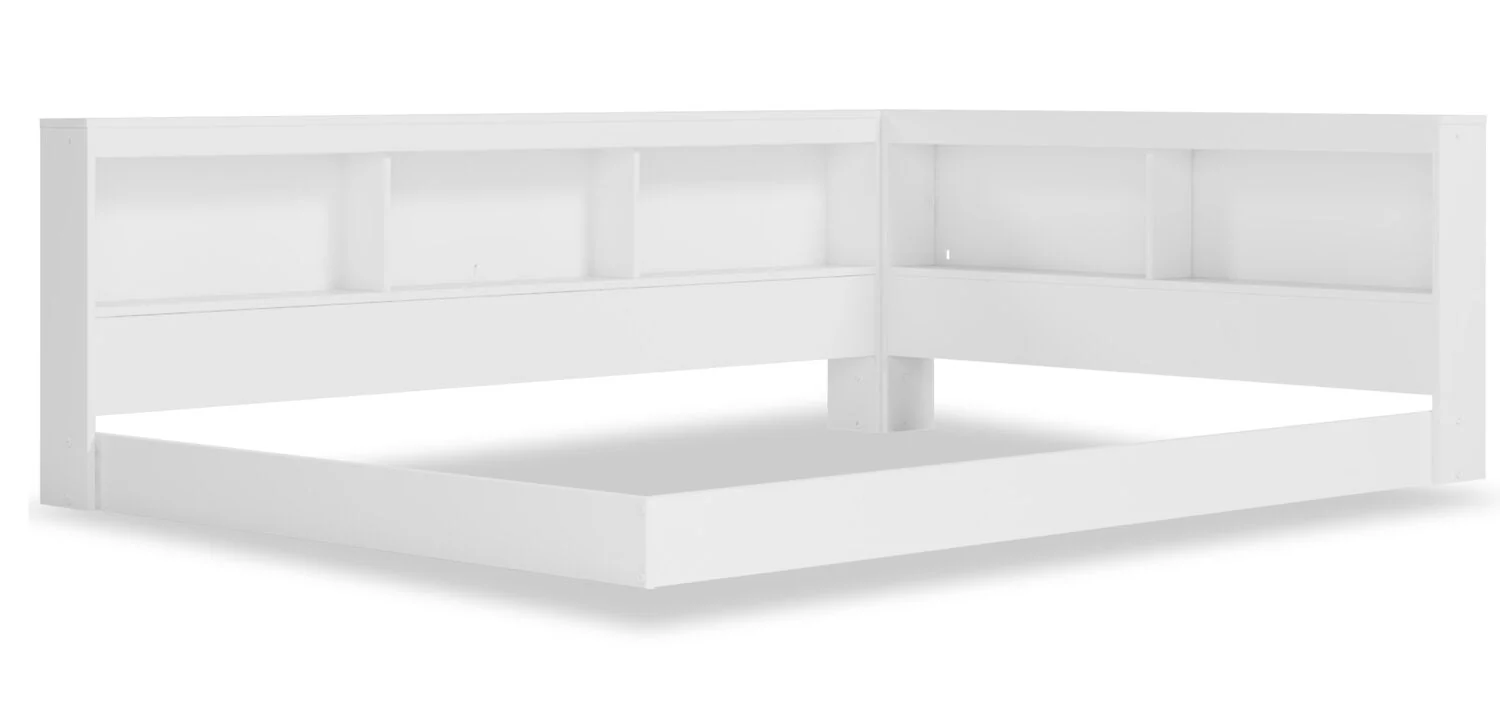 Ridge Full Bookcase Bed - White - Image 7