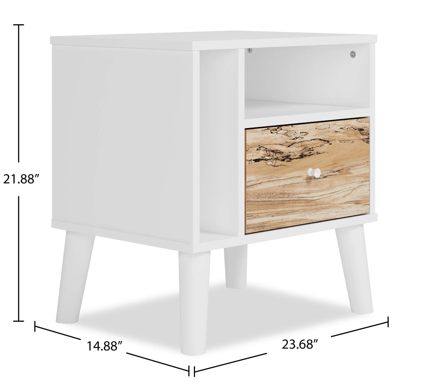 Ridge Nightstand - White - Image 7