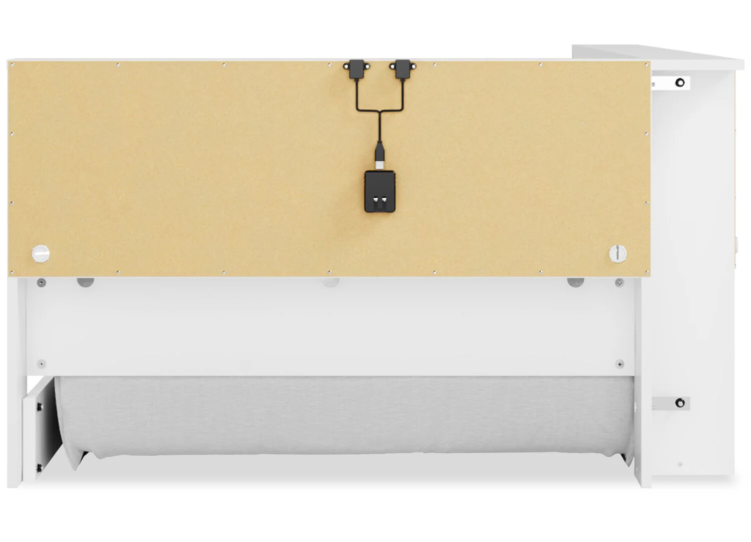 Ridge Twin Bookcase Bed - White - Image 5