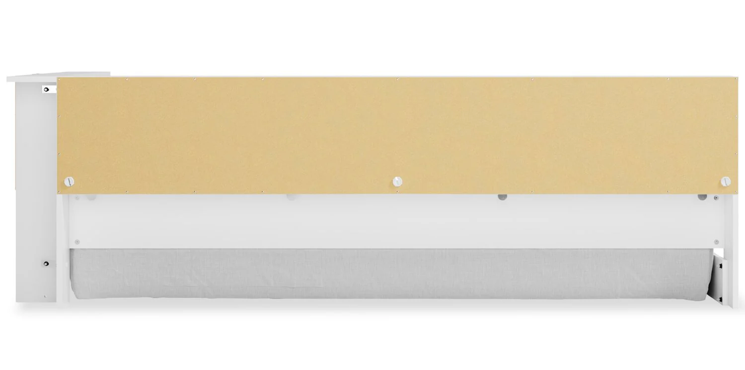 Ridge Twin Bookcase Bed - White - Image 6