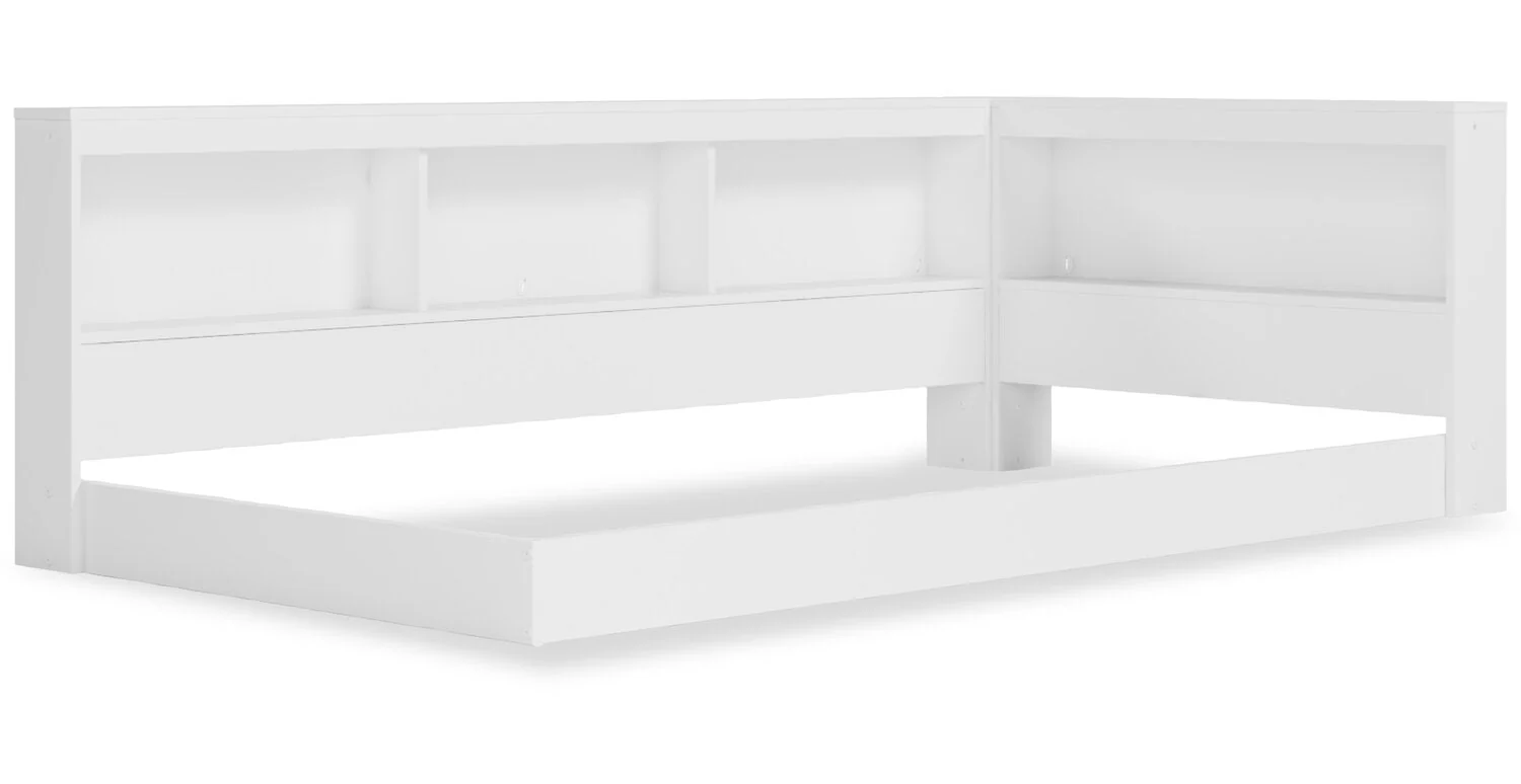 Ridge Twin Bookcase Bed - White - Image 7