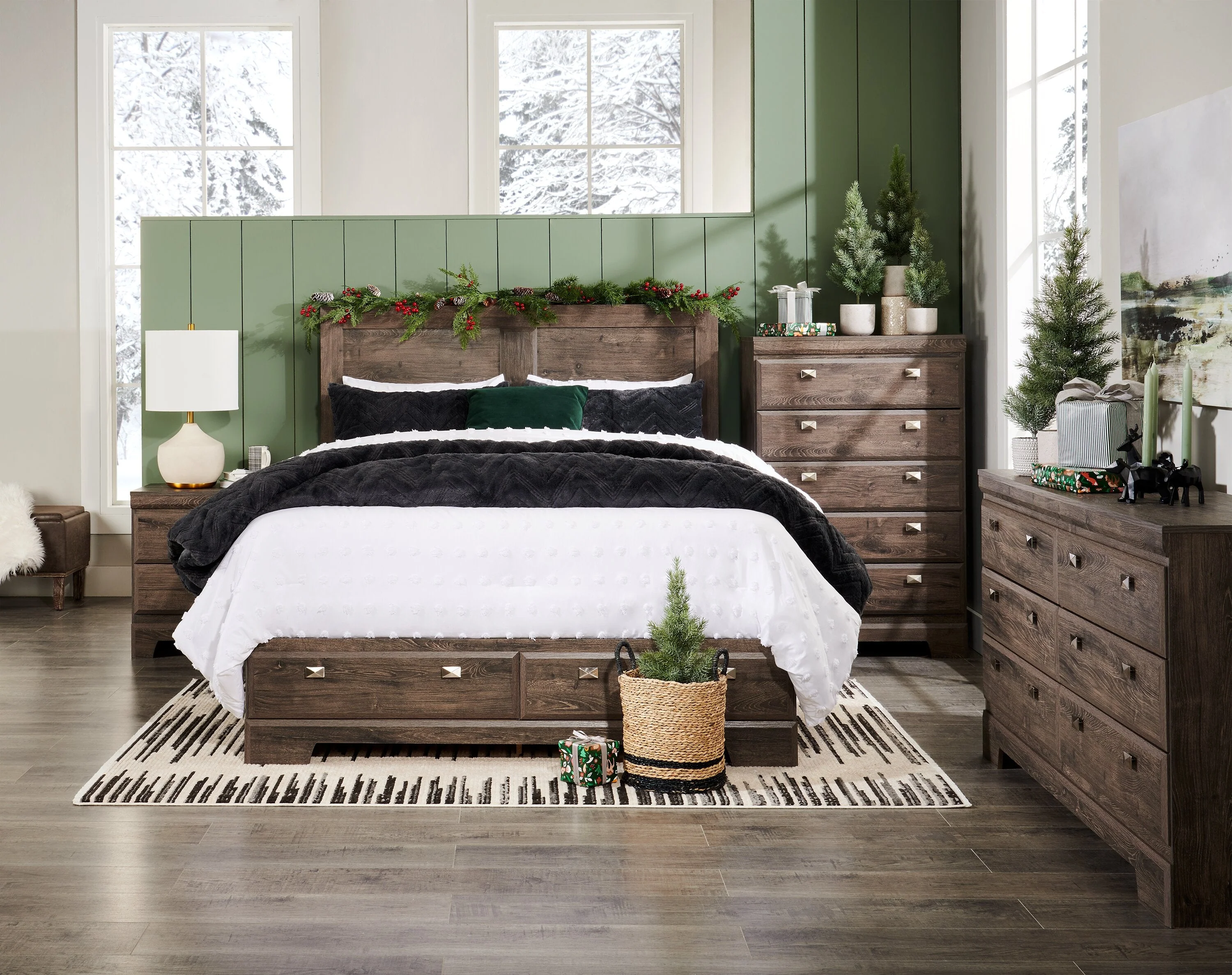 Roman 3-Piece Full/Queen Comforter Set - Charcoal - Image 13