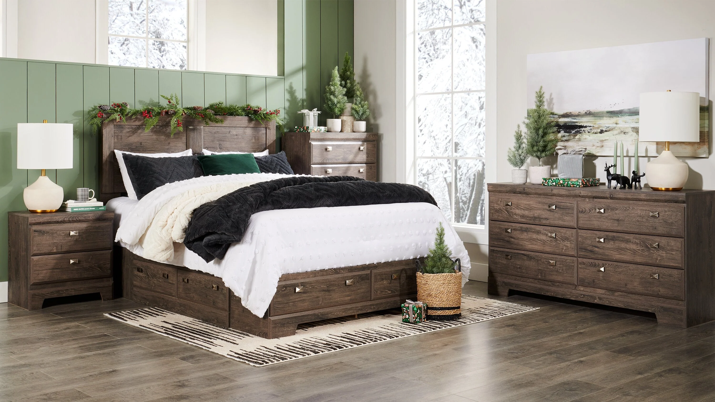 Roman 3-Piece Full/Queen Comforter Set - White - Image 10