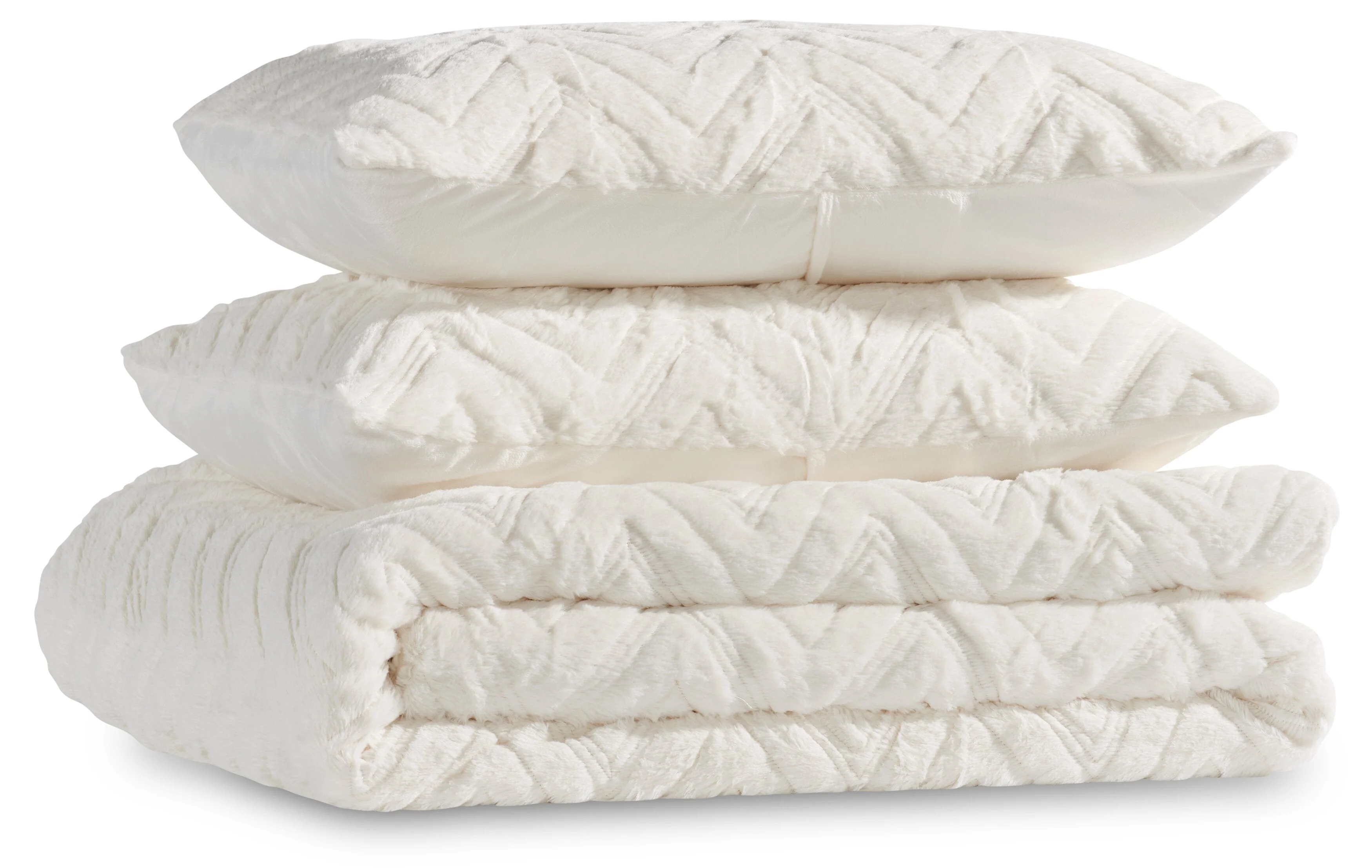 Roman 3-Piece King Comforter Set - White - Image 9