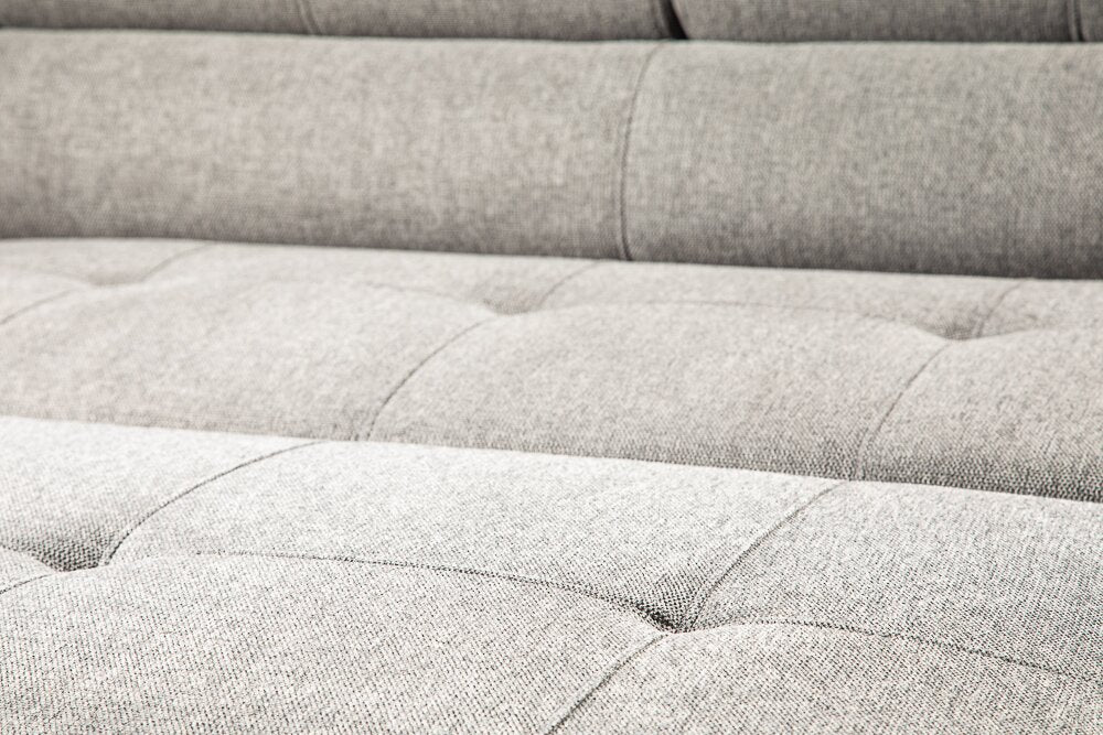 Romilly 2-Piece Linen-Look Fabric Left-Hand Sleeper Sectional - Grey - Image 16