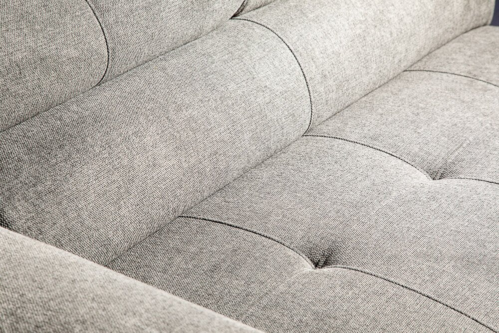 Romilly 5-Piece Linen-Look Fabric Right-Facing Sleeper Sectional - Grey - Image 13