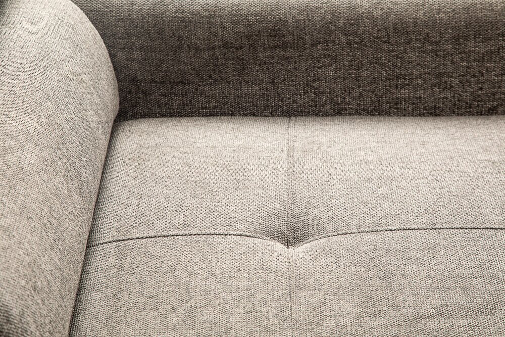 Romilly 5-Piece Linen-Look Fabric Right-Facing Sleeper Sectional - Grey - Image 16