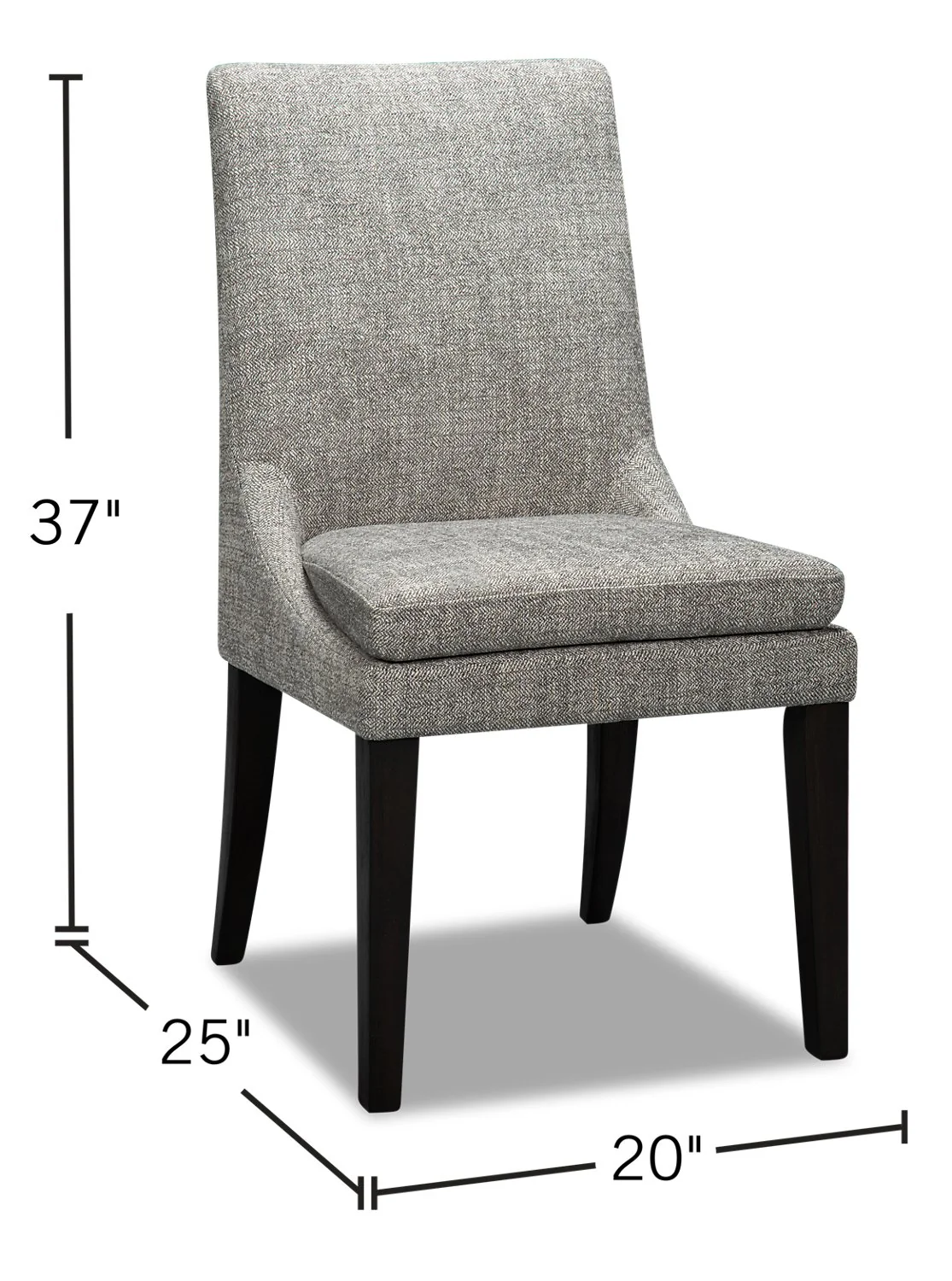 Roxton Dining Chair - Grey - Image 8