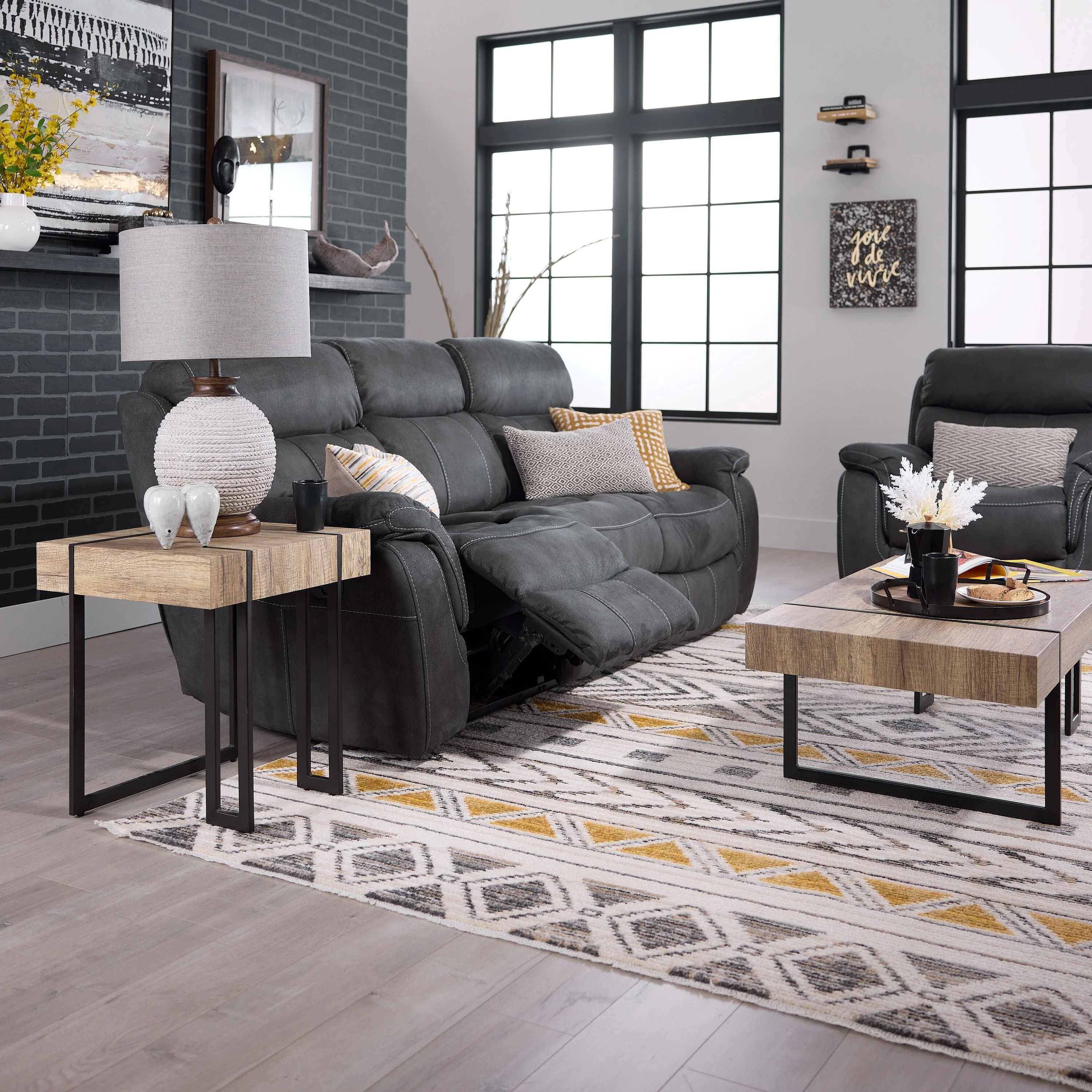 Ruan End Table - Beige - Image 3