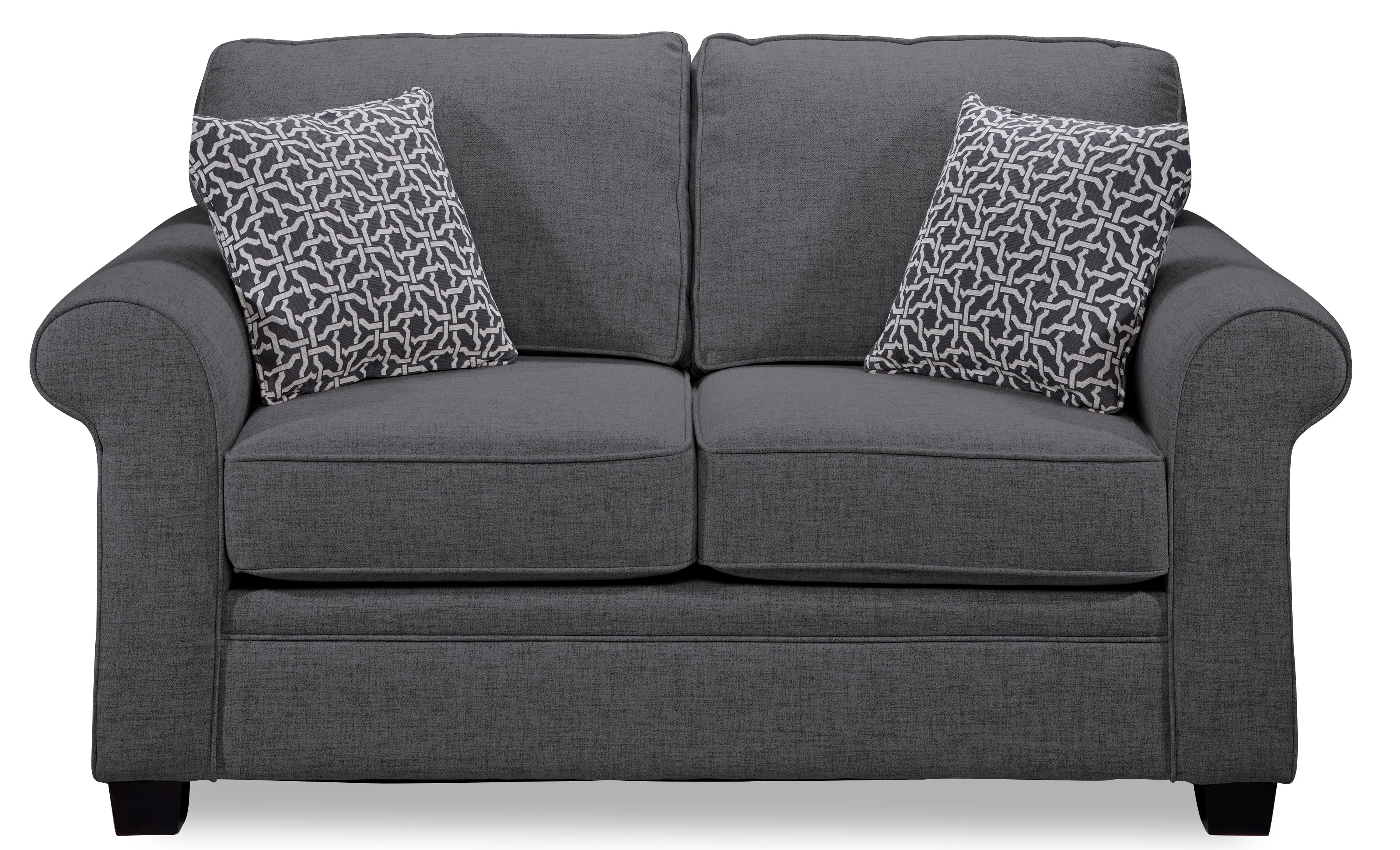 Rykneld Sofa, Loveseat and Chair Set - Charcoal - Image 3