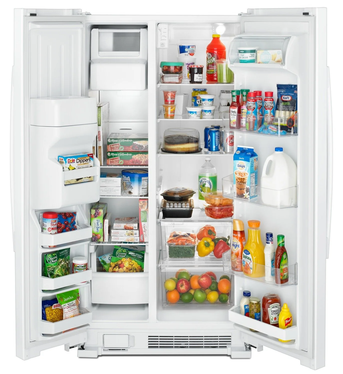 Amana 21 Cu. Ft. Side-By-Side Refrigerator with Dual Pad External Ice and Water Dispenser - ASI2175G- - Image 3