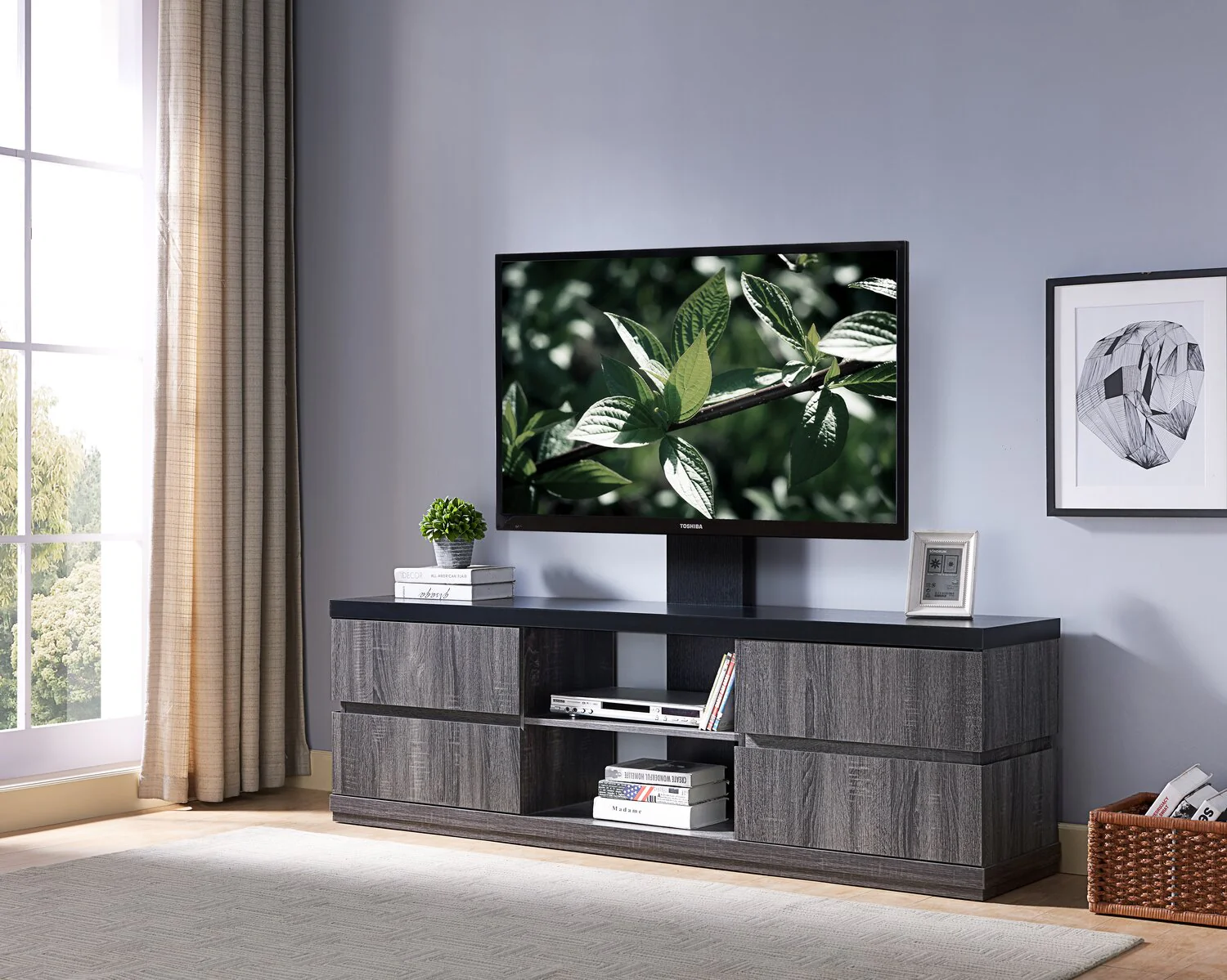 Sabra 70" TV Stand with TV Mount - Image 3