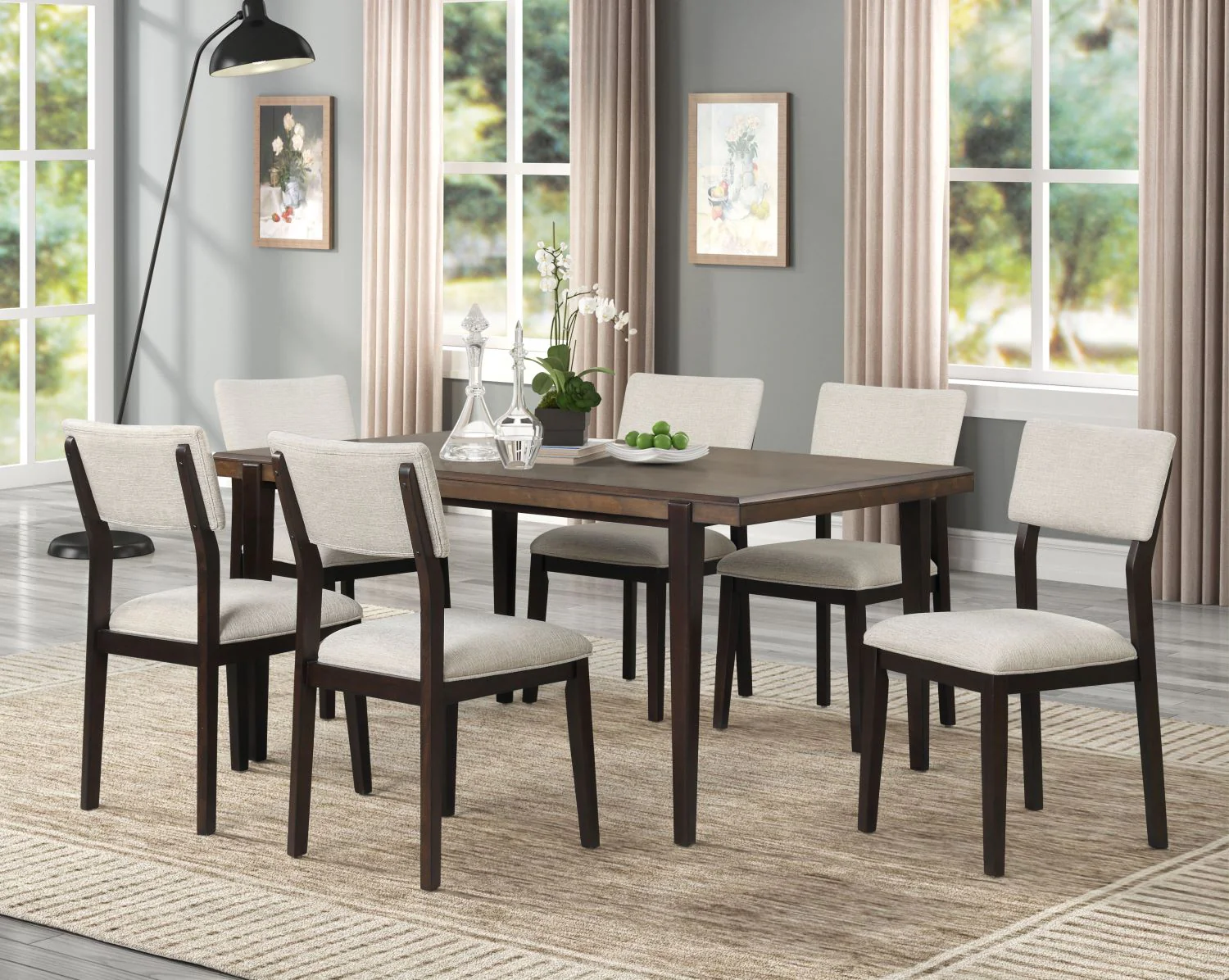 Sacliff Side Chair With Upholstered Back - Black/Brown - Image 3