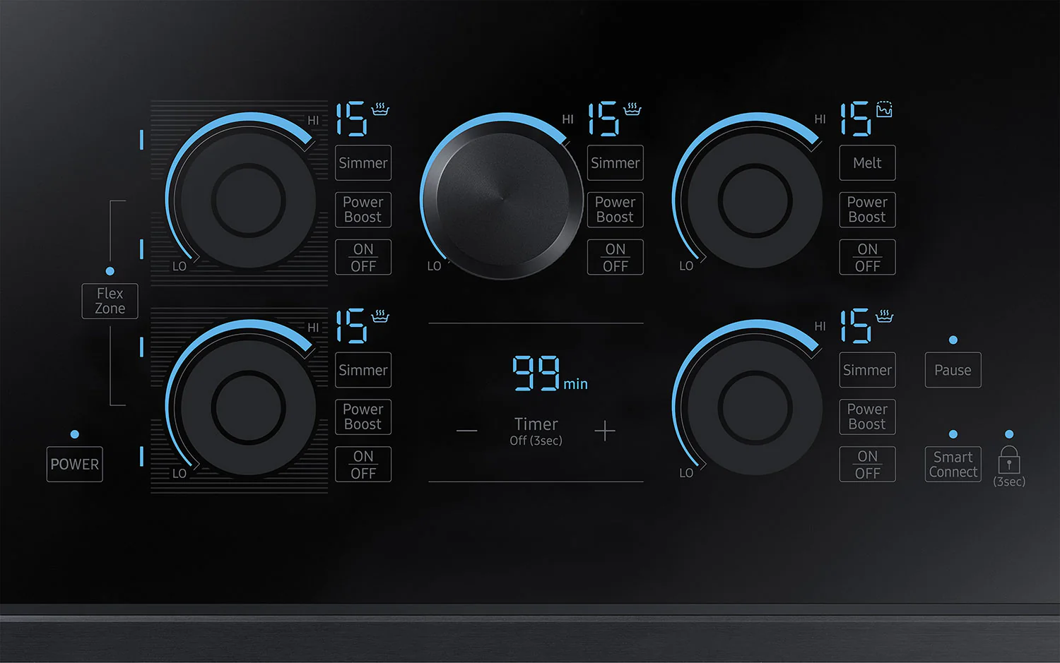 Samsung 36" Electric Induction Cooktop - NZ36K7880UG/AA - Image 9