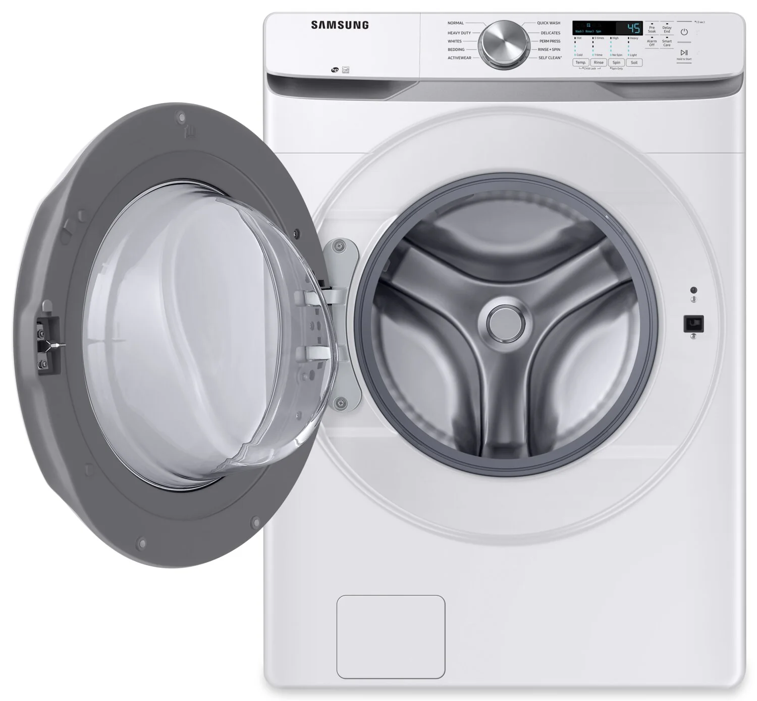 Samsung 5.2 Cu. Ft. Front-Load Washer - WF45T6000AW/US - Image 2