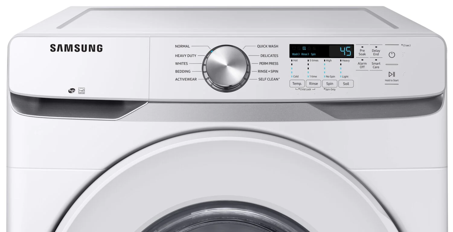 Samsung 5.2 Cu. Ft. Front-Load Washer - WF45T6000AW/US - Image 4