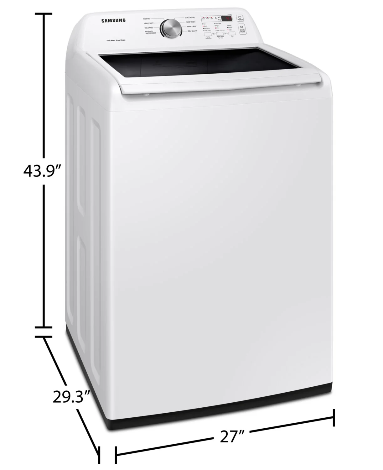 Samsung 5.2 Cu. Ft. Top-Load Washer WA45T3200AW/A4 - Image 6