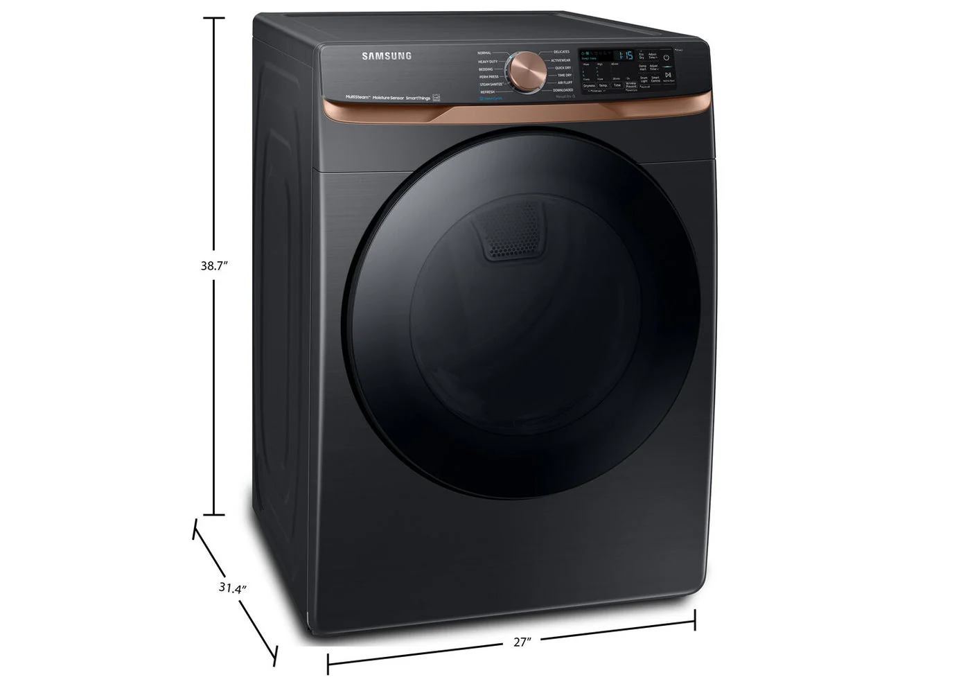 Samsung 7.5 Cu. Ft. Smart Electric Dryer with Steam Sanitize+ - DVE50BG8300VAC - Image 7