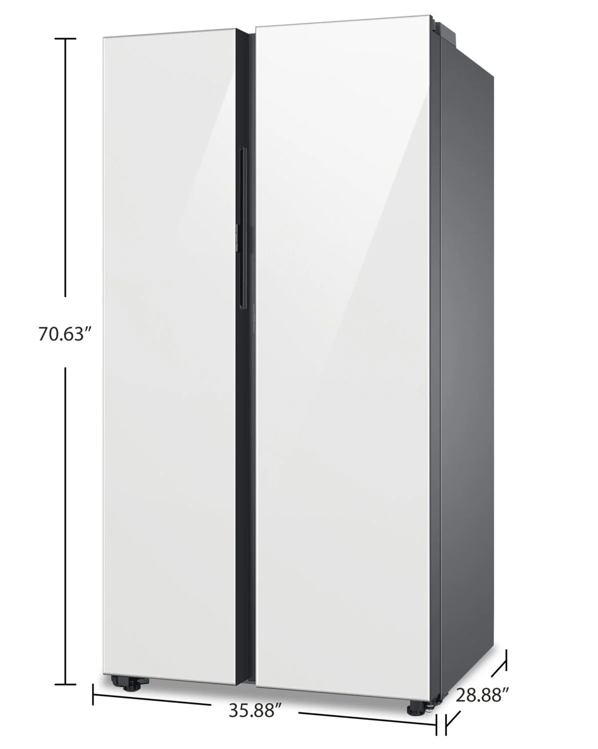 Samsung Bespoke 22.6 Cu. Ft. Counter-Depth Side-by-Side Refrigerator - RS23CB760012AA - Image 8