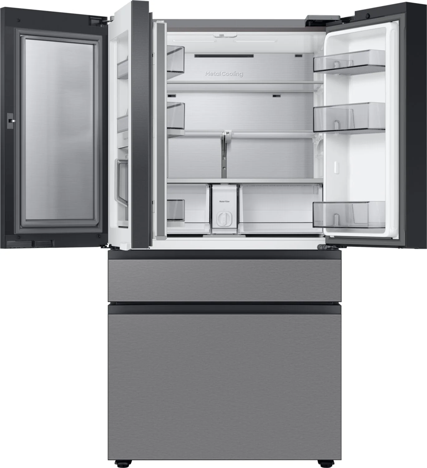 Samsung Bespoke 23 Cu. Ft. 4-Door French-Door Refrigerator - RF23BB8600QLAA - Image 4