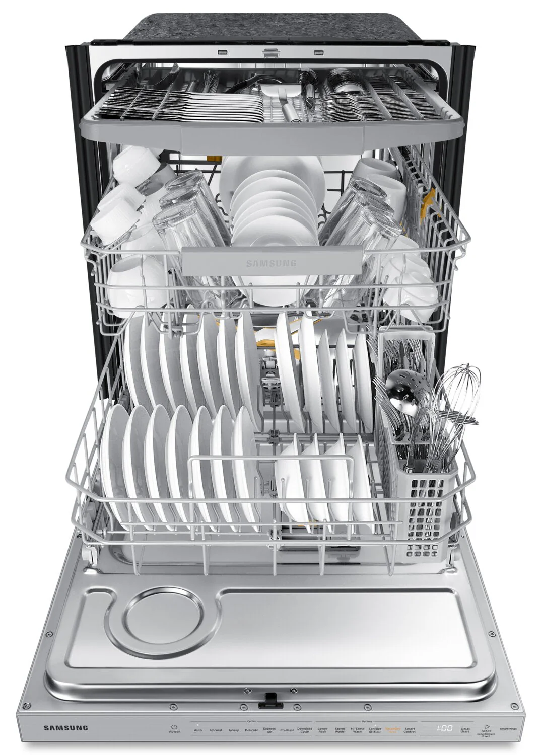 Samsung Bespoke 42 dBA Stormwash+™ Built-In Dishwasher (Panel-Ready) - Image 4