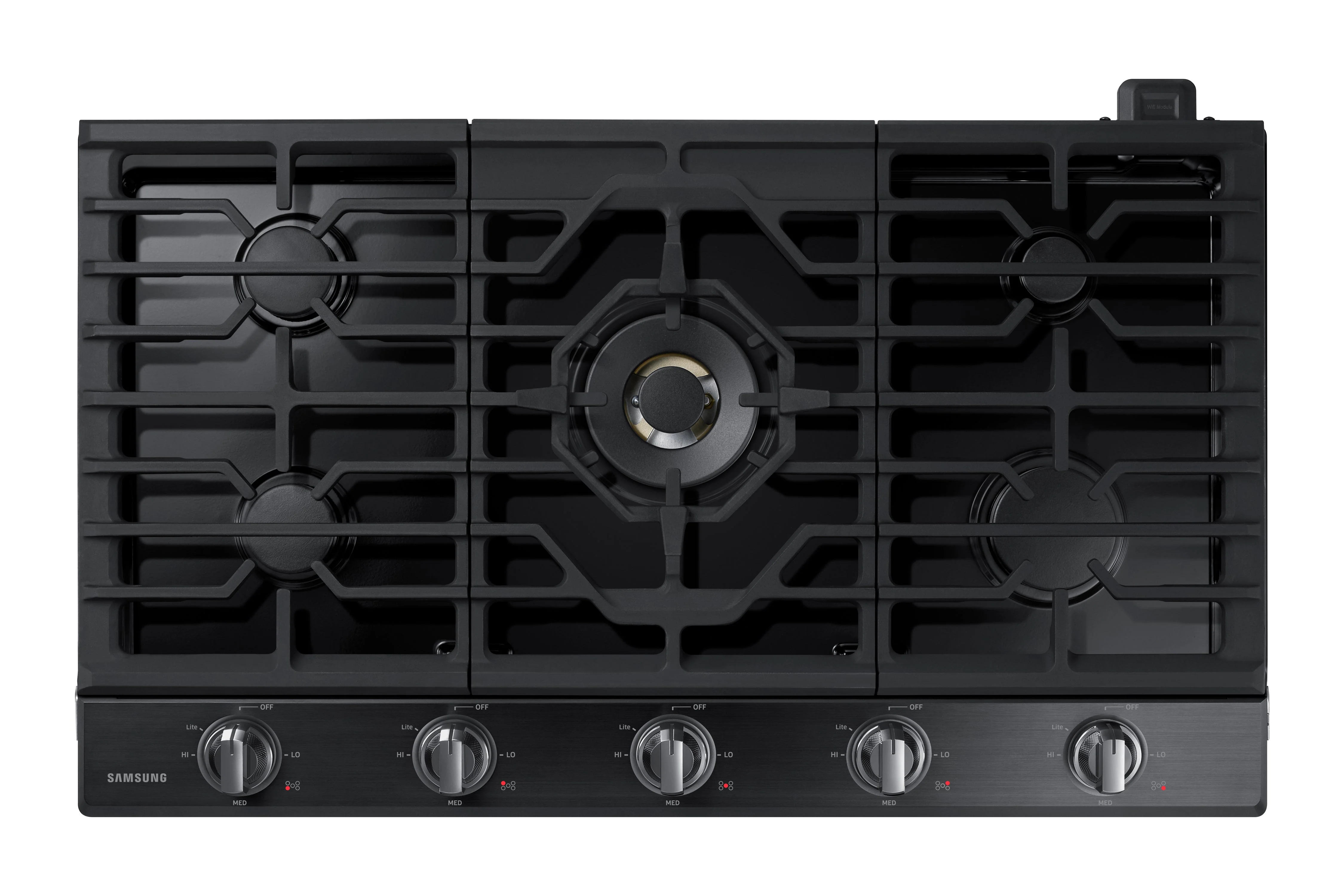 Samsung Black Stainless Steel 36" Gas Cooktop - NA36N7755TG/AA - Image 5