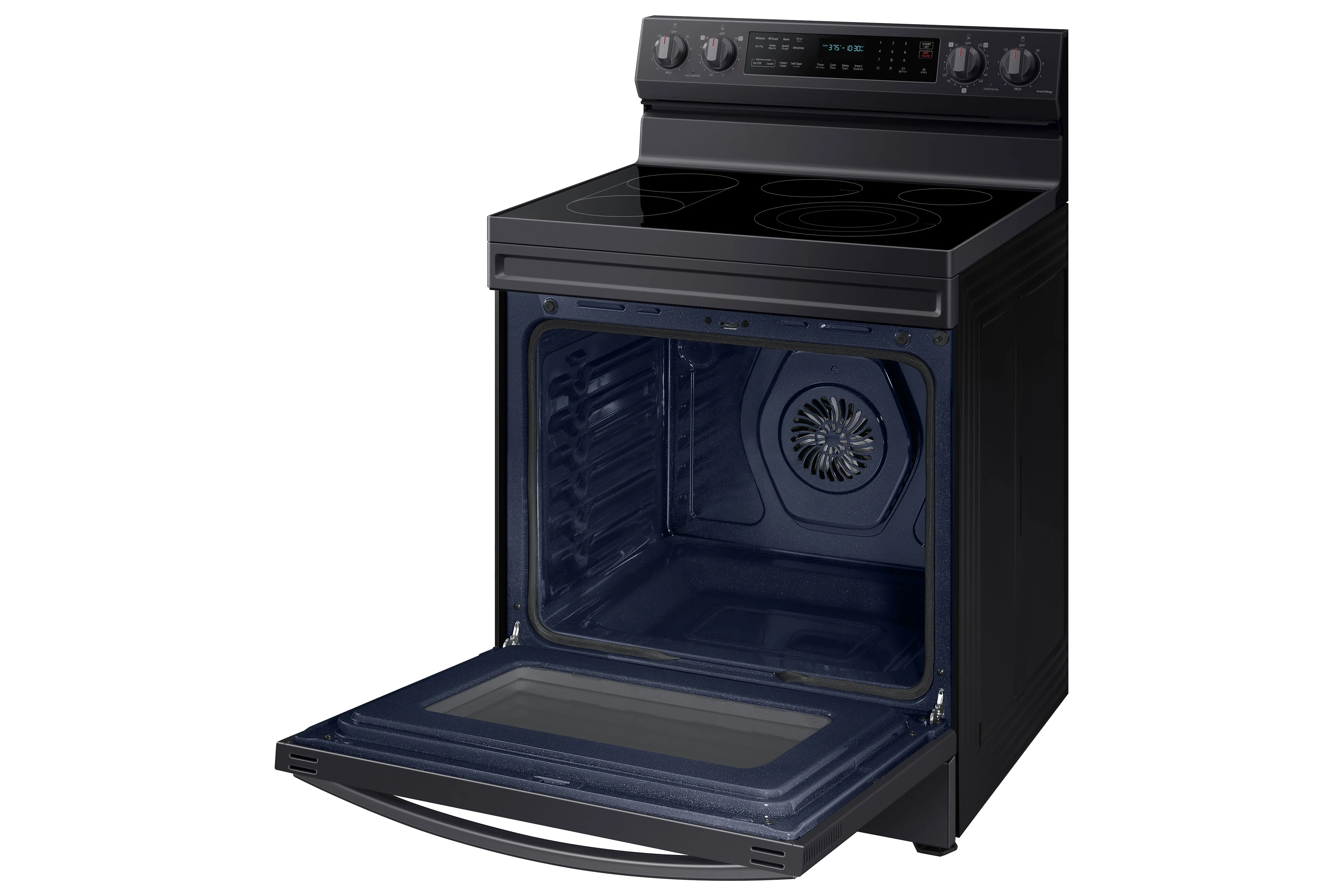 Samsung Black Stainless Steel Freestanding Electric True Convection Range with Air Fry and Wi-Fi (6.3 Cu.Ft) - NE63A6711SG/AC - Image 2