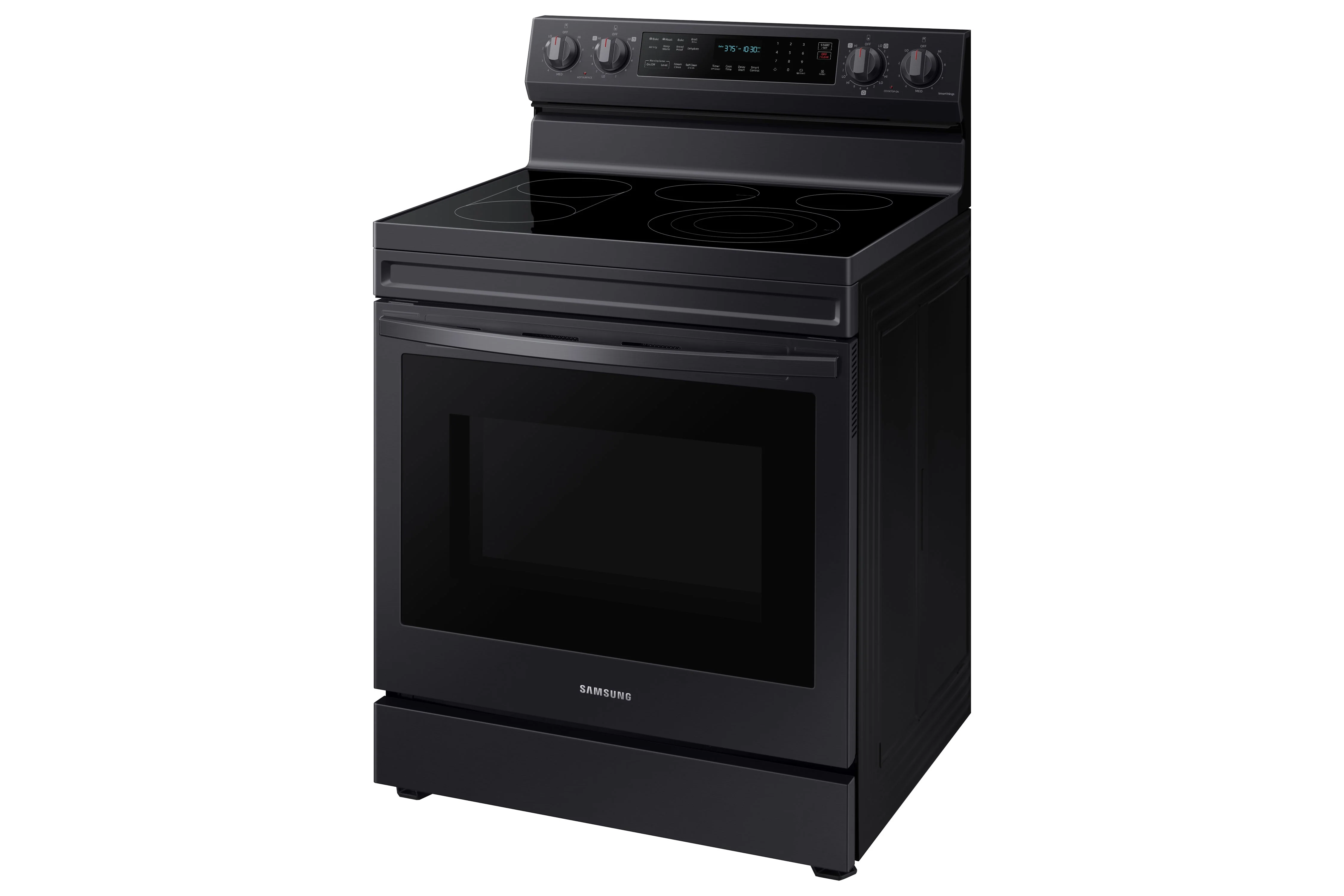 Samsung Black Stainless Steel Freestanding Electric True Convection Range with Air Fry and Wi-Fi (6.3 Cu.Ft) - NE63A6711SG/AC - Image 7