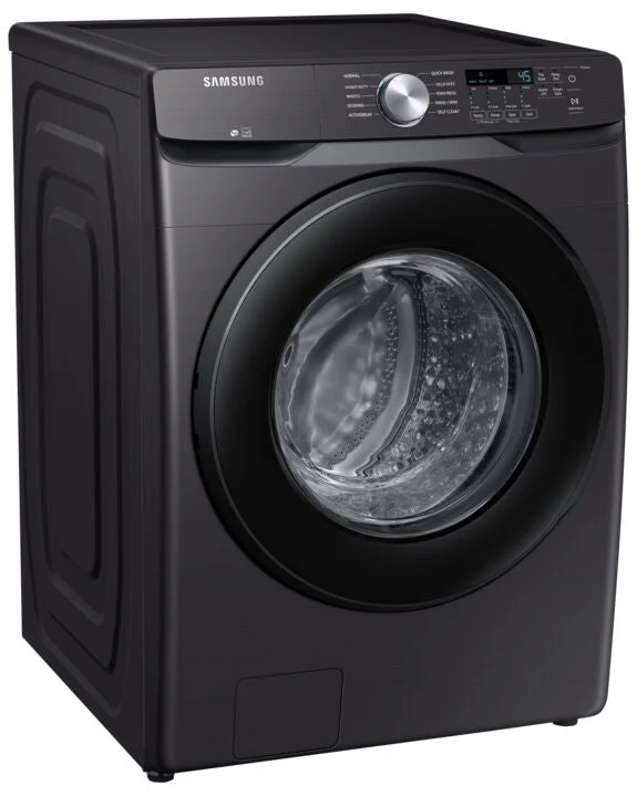 Samsung Black Stainless Steel Front-Load Washer with Self Clean+ (5.2 cu. ft.) - WF45T6000AV/A5 - Image 2