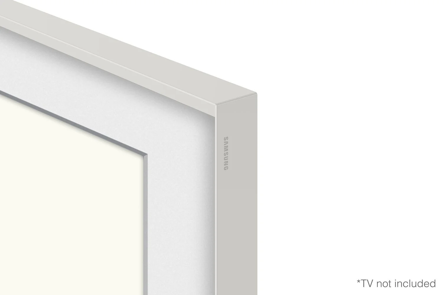Samsung Customizable Bezel for 2021 43" The Frame TV - Modern White - Image 7