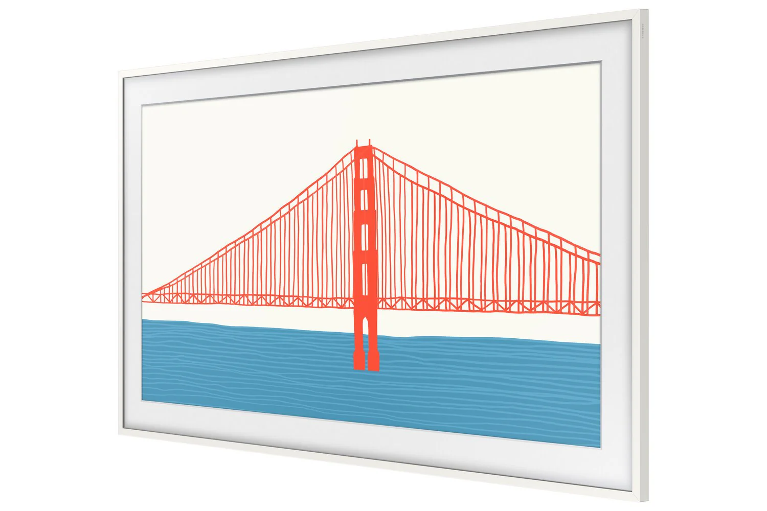 Samsung Customizable Bezel for 2021 65" The Frame TV - Modern White - Image 7
