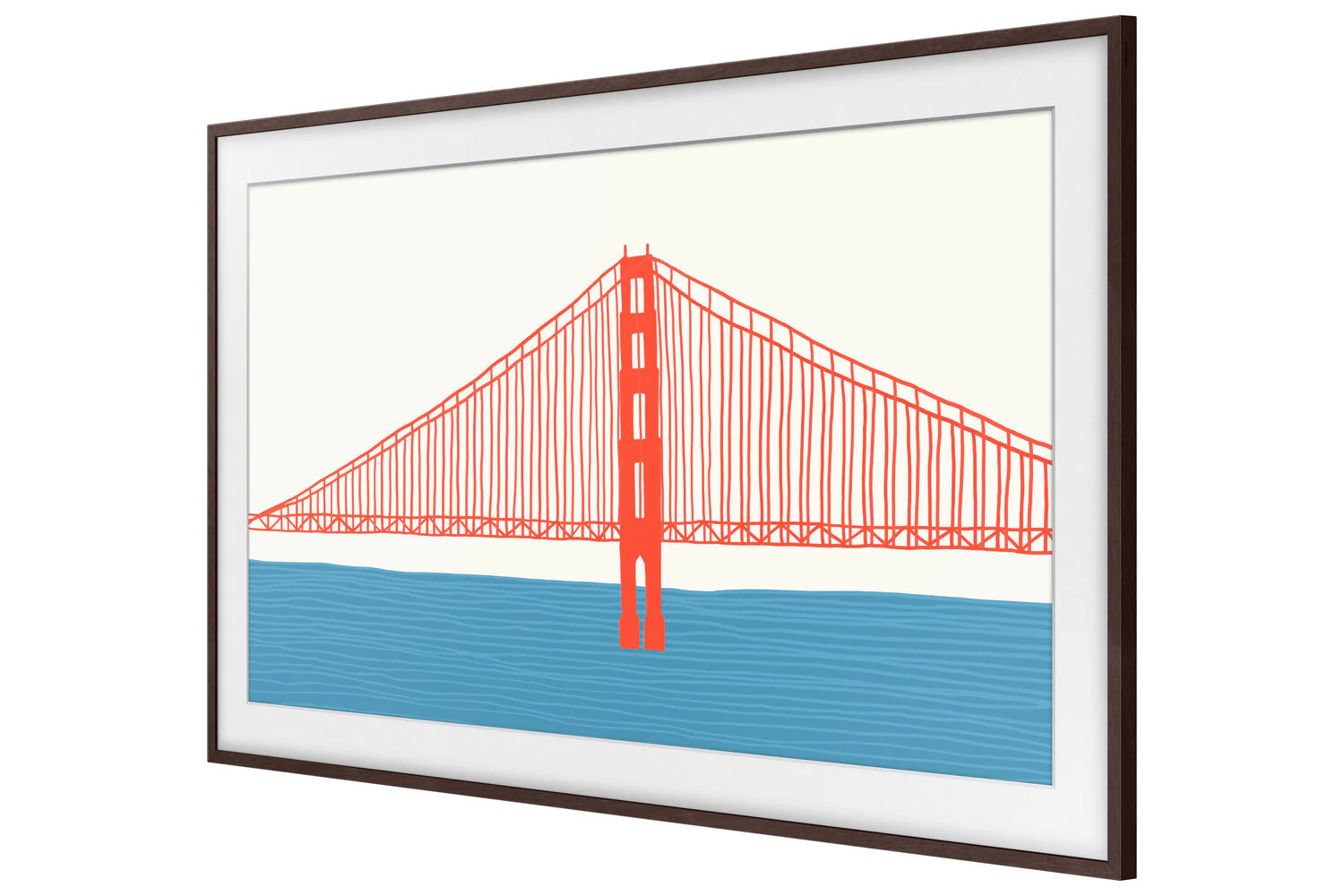 Samsung Customizable Bezel for 85" The Frame TV - Modern Brown - Image 4