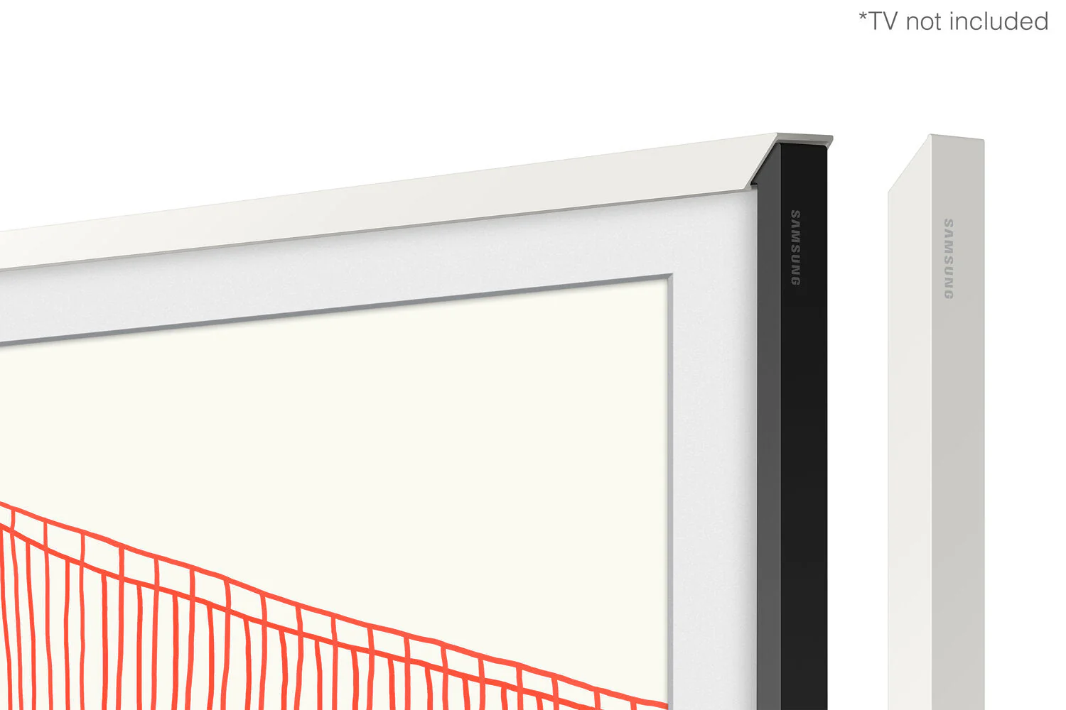 Samsung Customizable Bezel for 85" The Frame TV - Modern White