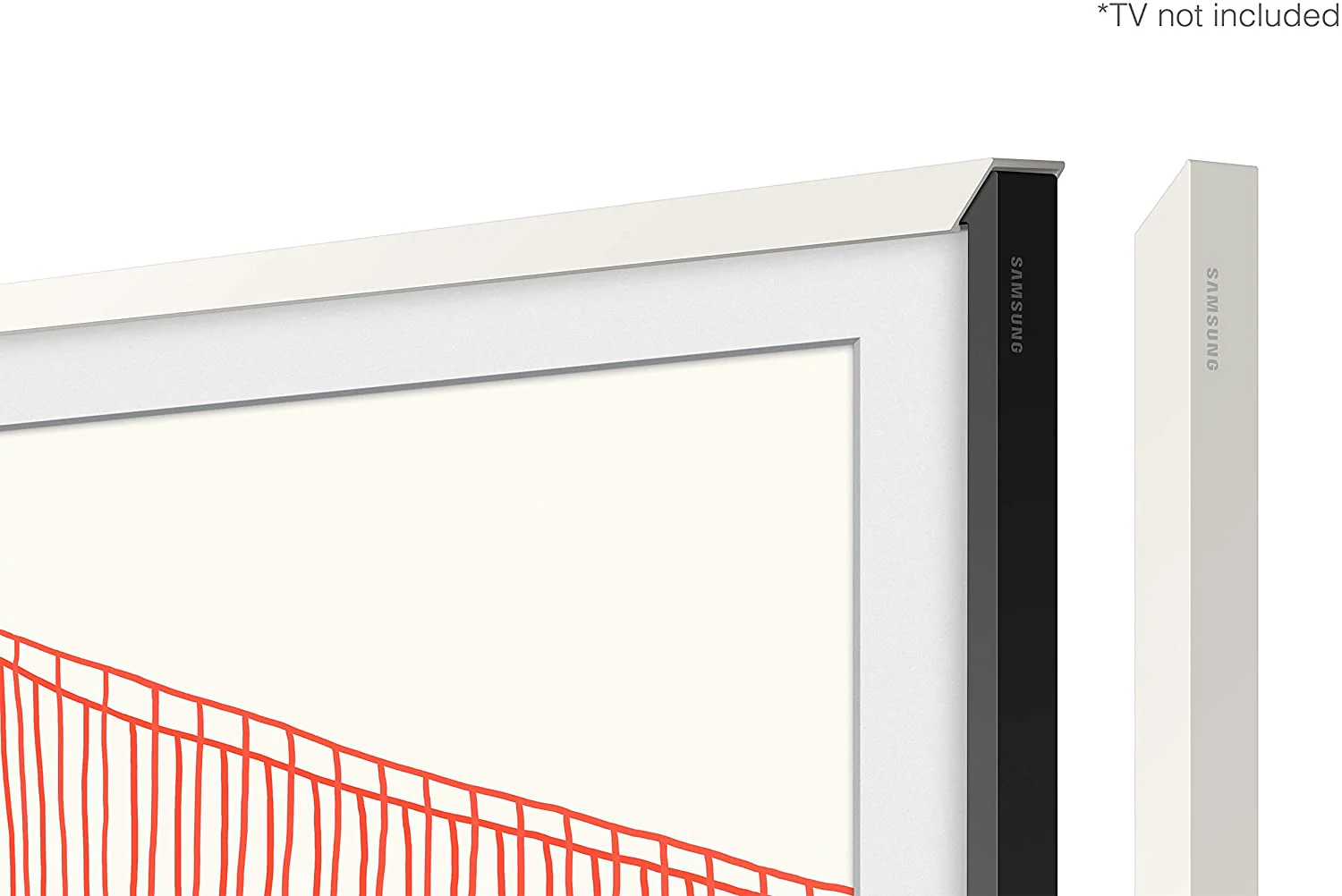 Samsung Modern White 65" Customizable Frame for 2021 The Frame TV - VG-SCFA65WTBZA - Image 2