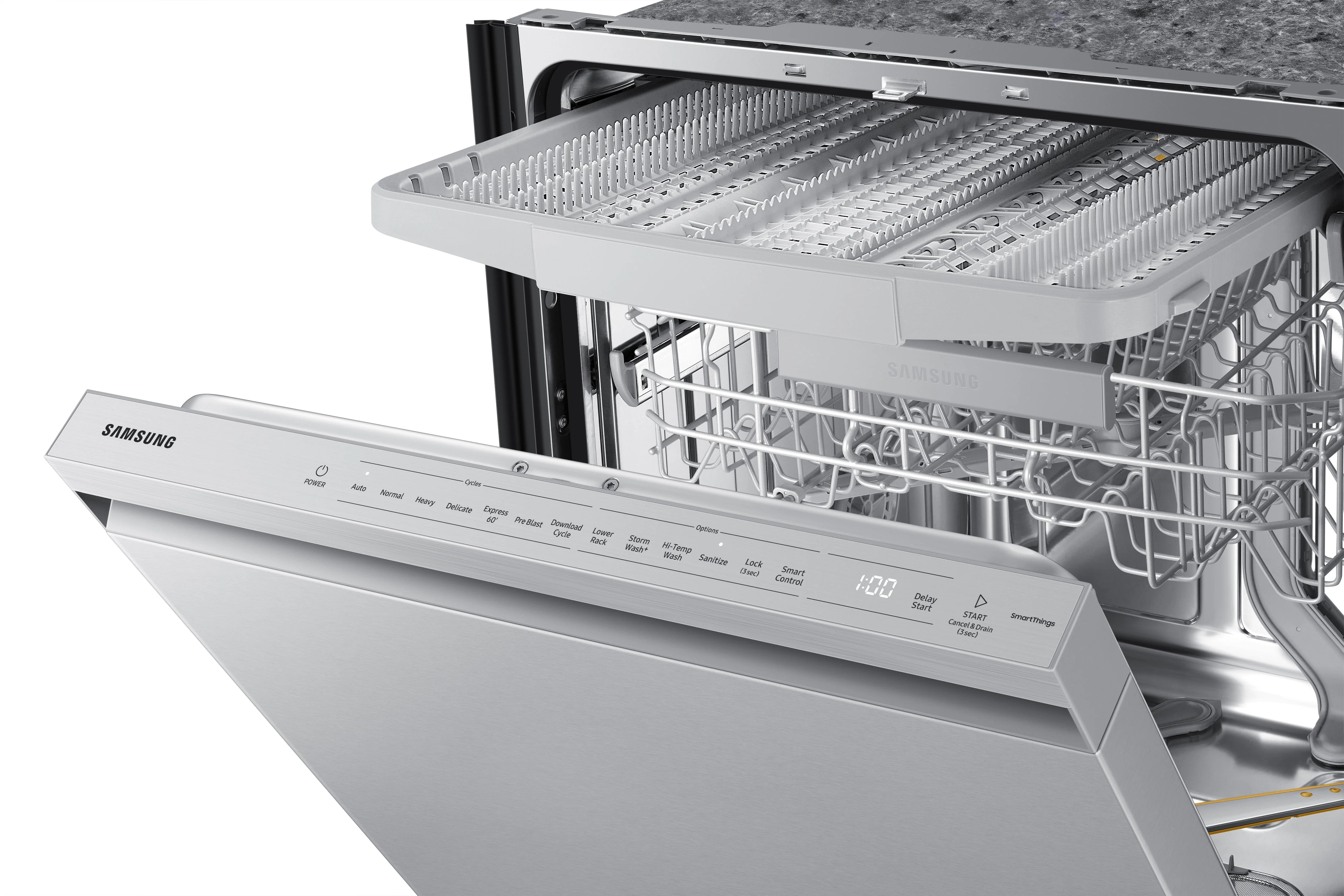 Samsung Stainless Steel Built-In Dishwasher with AutoRelease - DW80B6060US/AC - Image 12