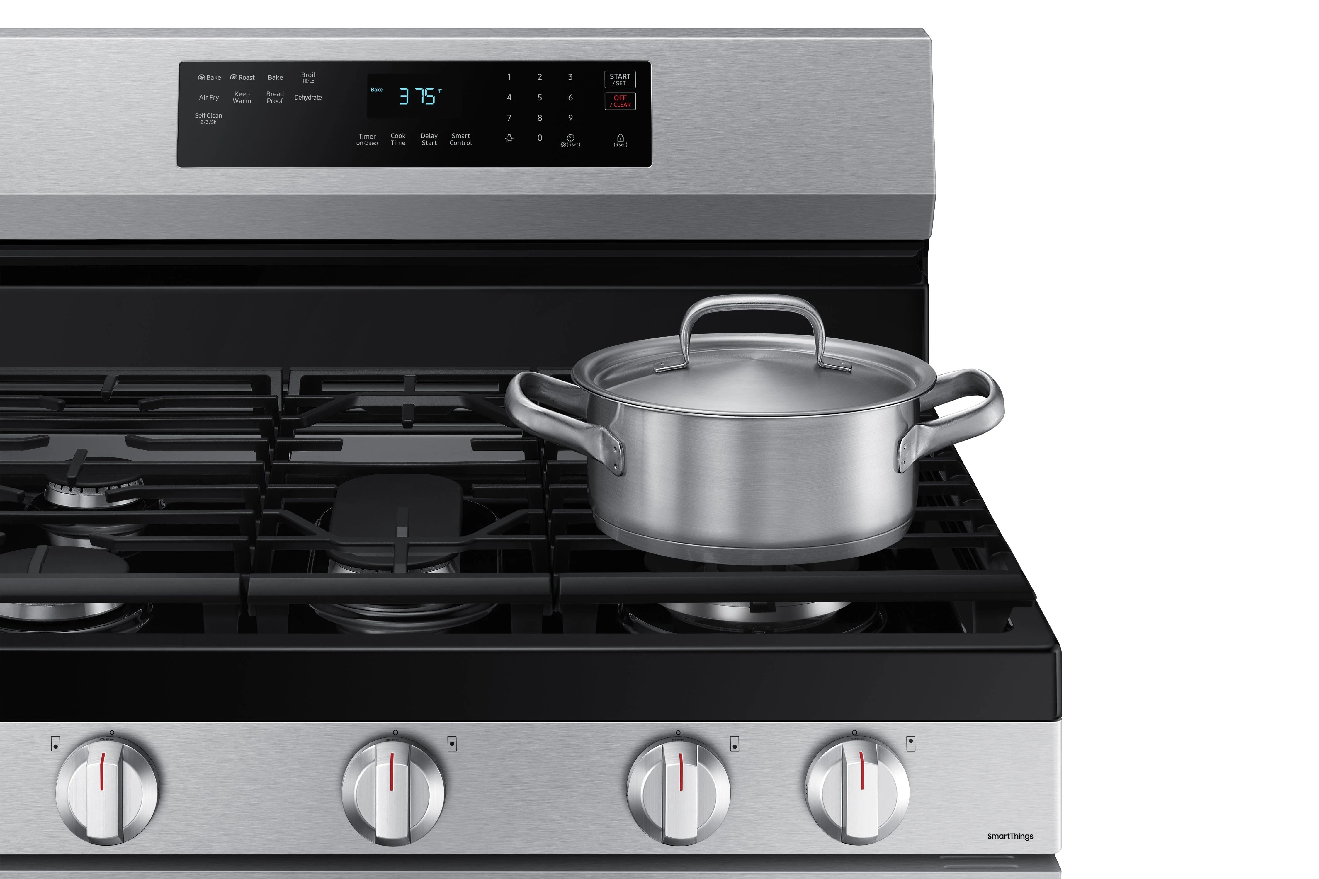 Samsung Stainless Steel Gas Fan Convection Range with Wi-Fi and Air Fry (6.0 Cu.Ft) - NX60A6511SS/AA - Image 8