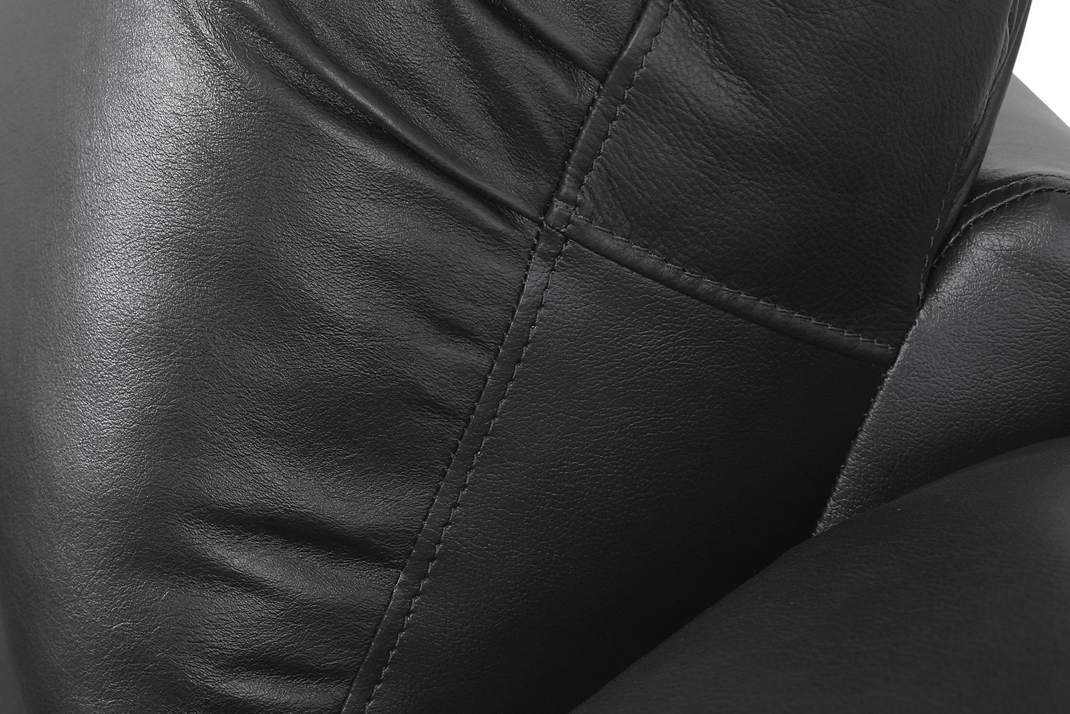 Sandford Genuine Leather Power Recliner - Black - Image 7