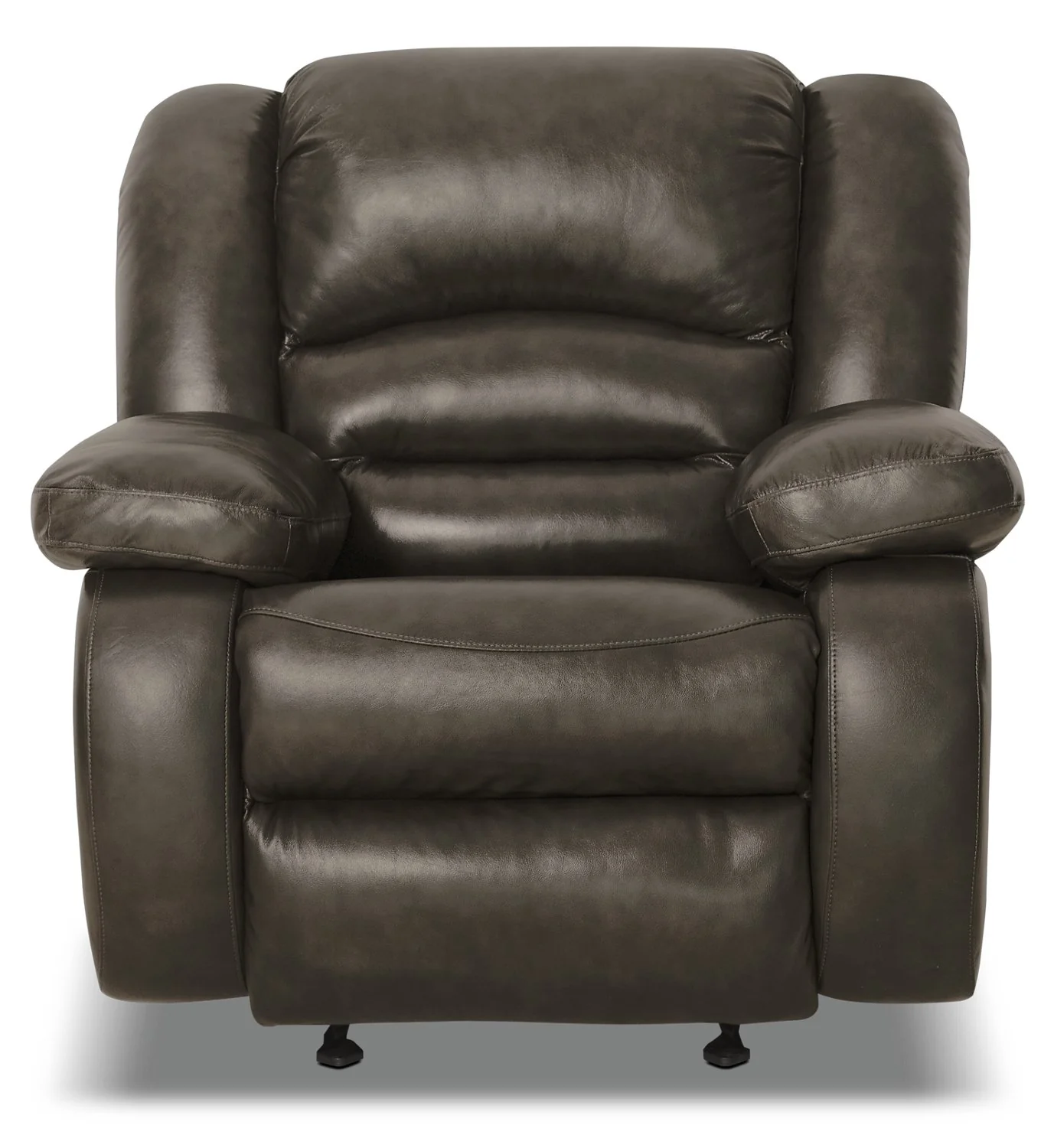 Sandford Genuine Leather Power Recliner - Grey