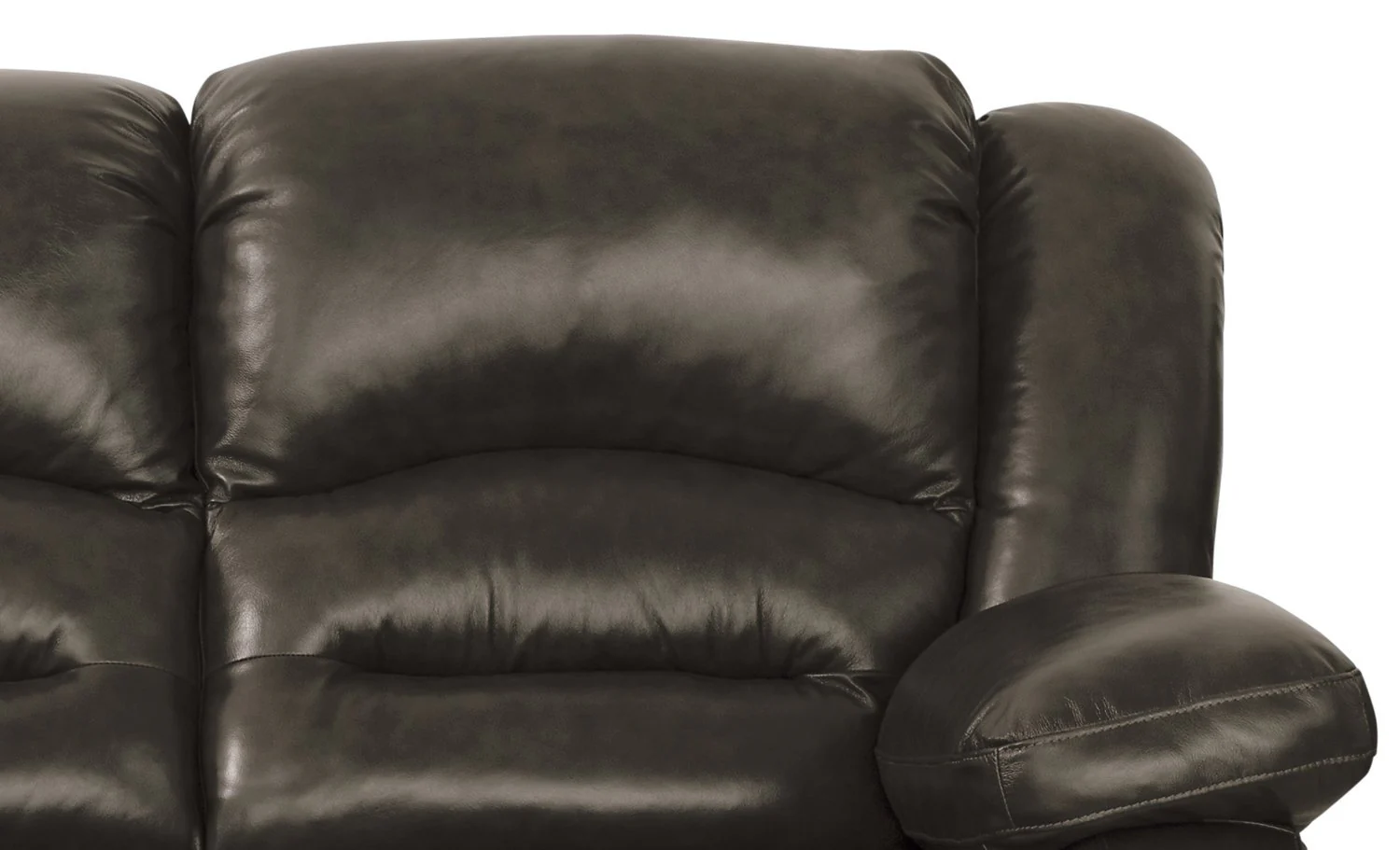 Sandford Genuine Leather Power Reclining Loveseat - Grey - Image 7