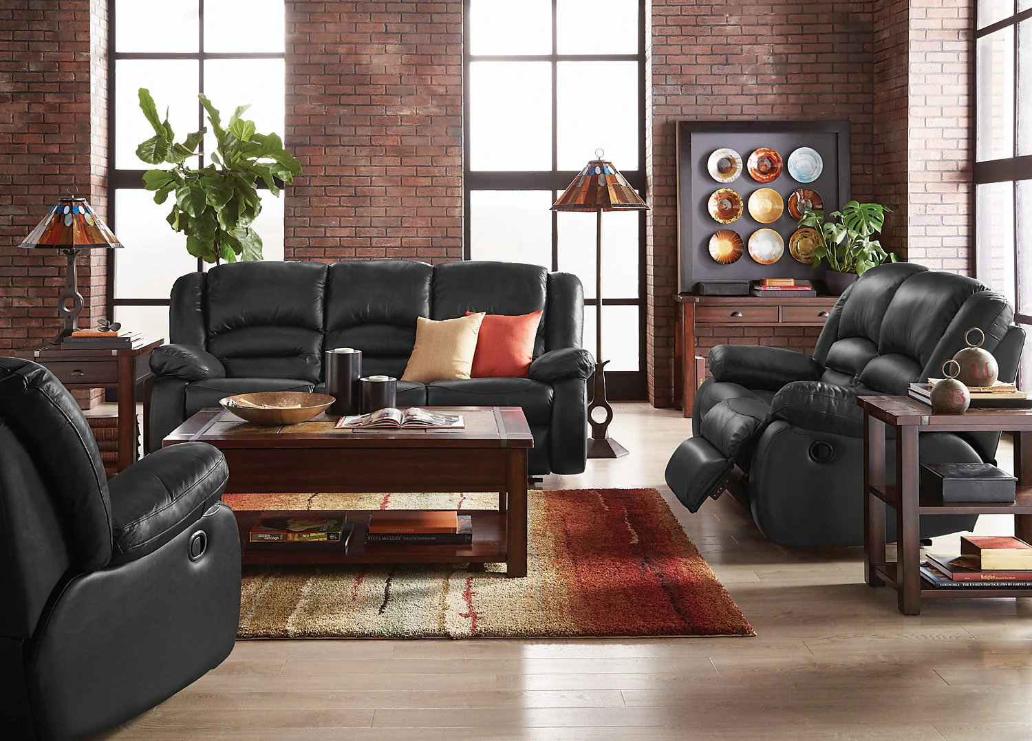 Sandford Genuine Leather Recliner - Black - Image 5