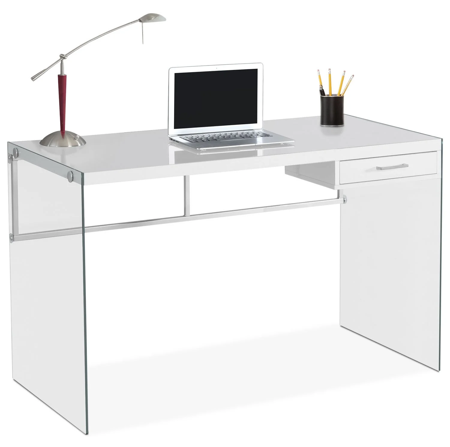 Sandyford Computer Desk - White - Image 2
