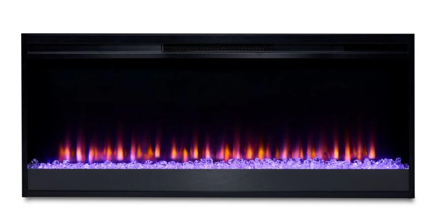 Saybrook 78" Fireplace TV Stand - Grey - Image 6