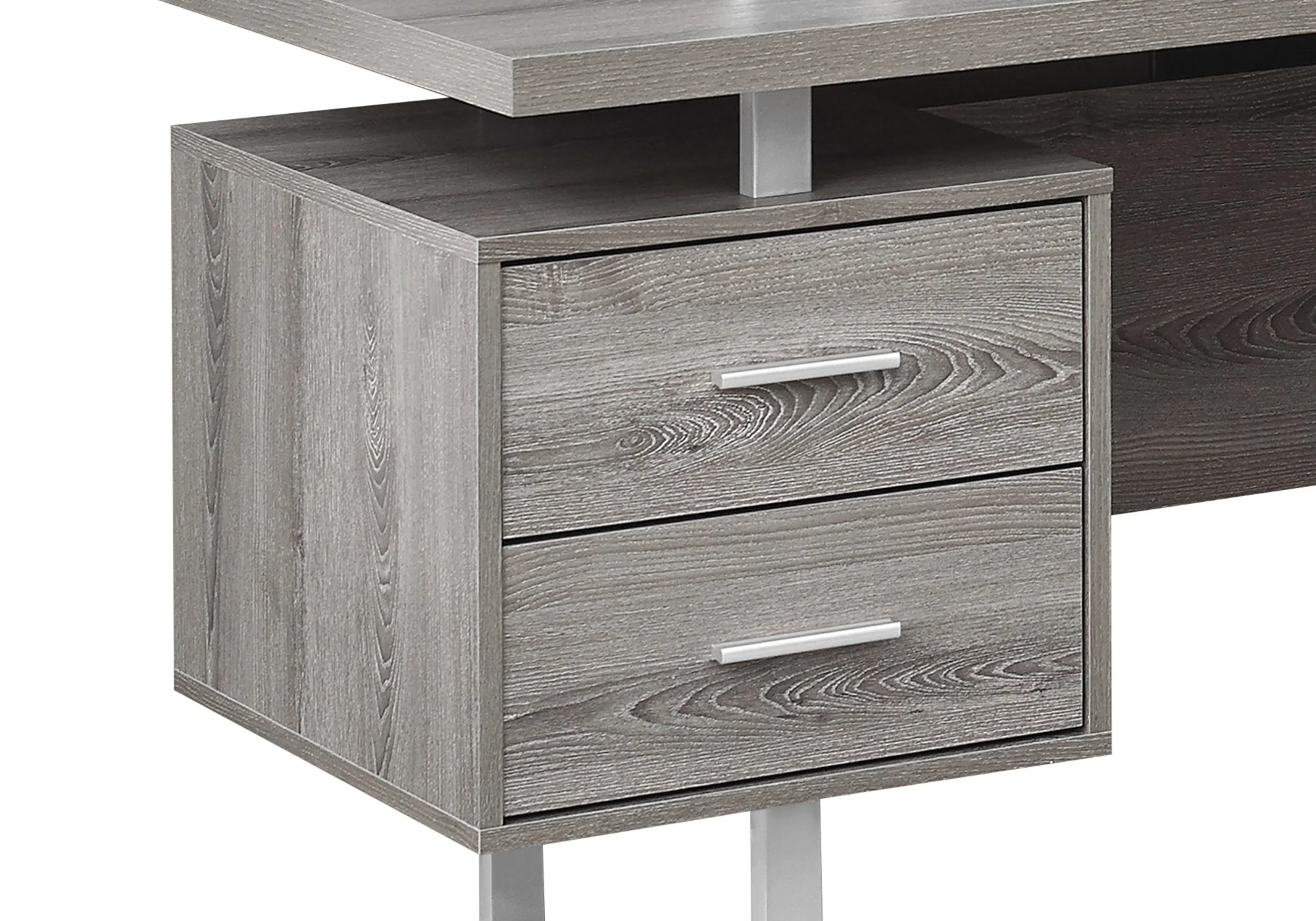 Segundo Reversible L-Shaped Corner Desk - Dark Taupe - Image 2