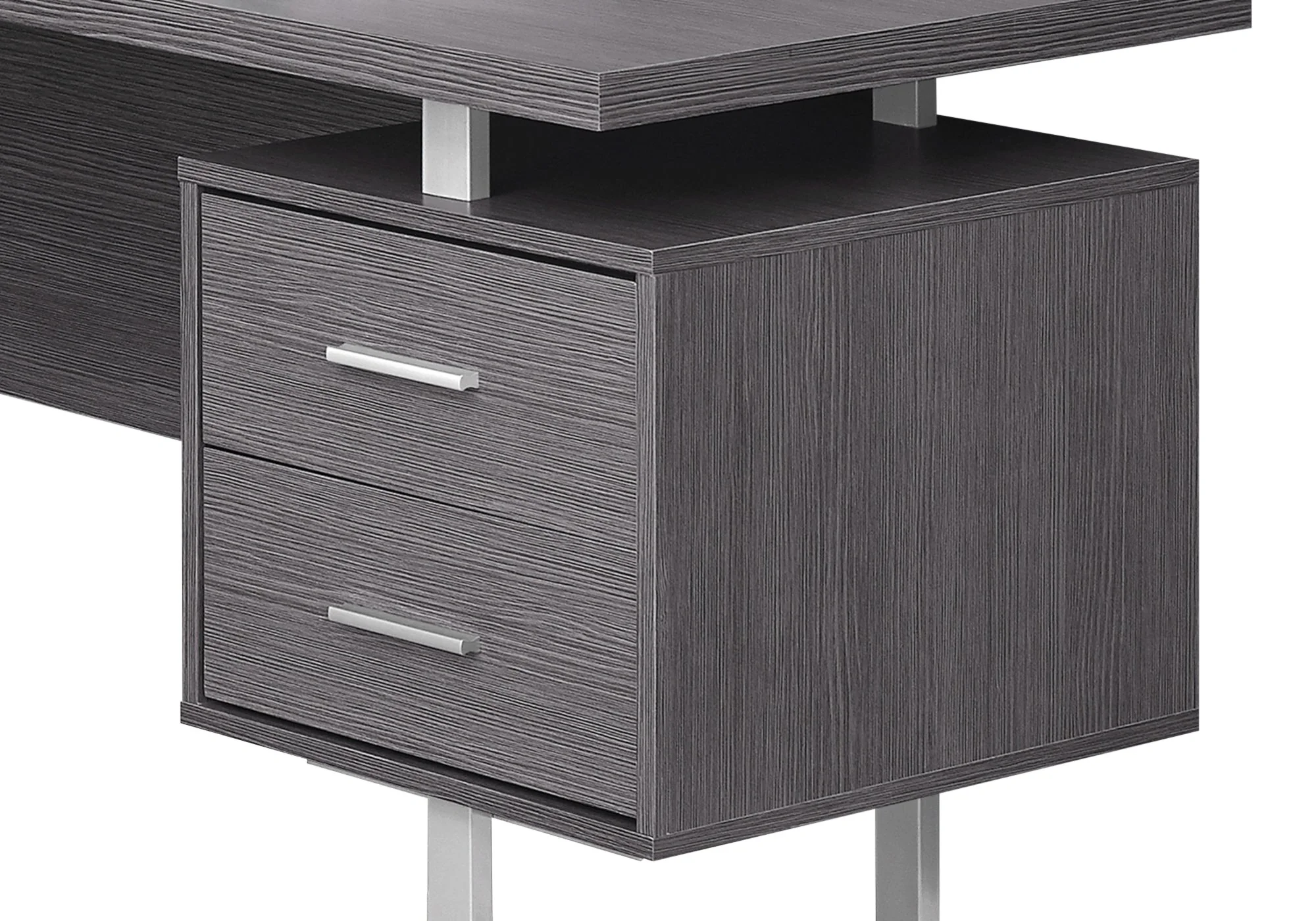 Segundo Reversible L-Shaped Corner Desk - Grey - Image 2