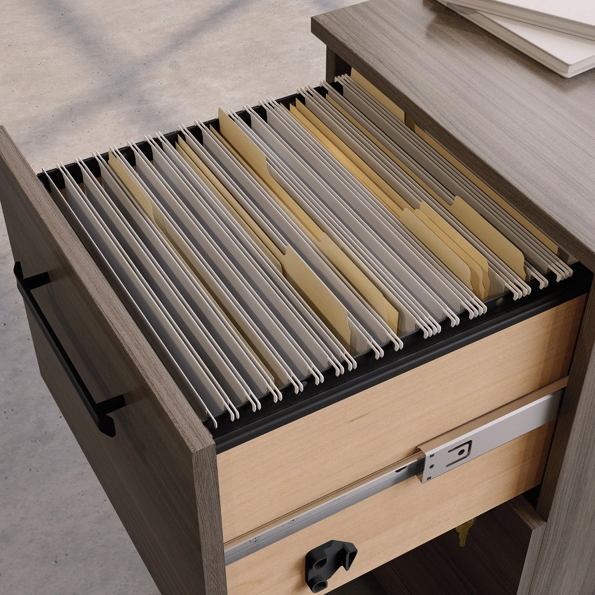 Sentinel Commercial Grade 2-Drawer Filing Cabinet - Hudson Elm - Image 2