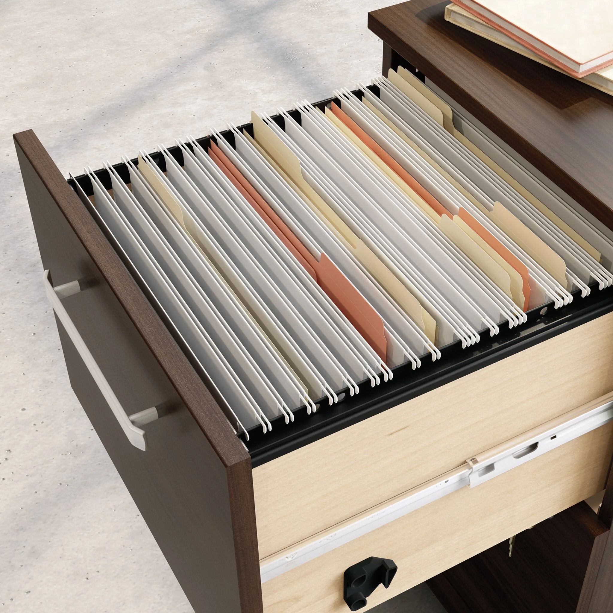 Sentinel Commercial Grade 2-Drawer Filing Cabinet - Noble Elm - Image 5