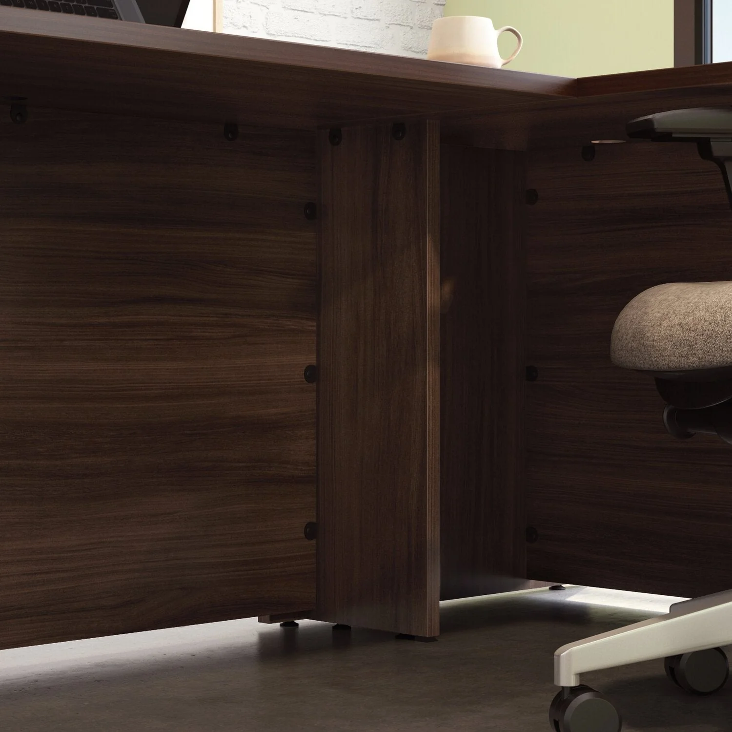 Sentinel Commercial Grade 42" Desk Return - Noble Elm - Image 7