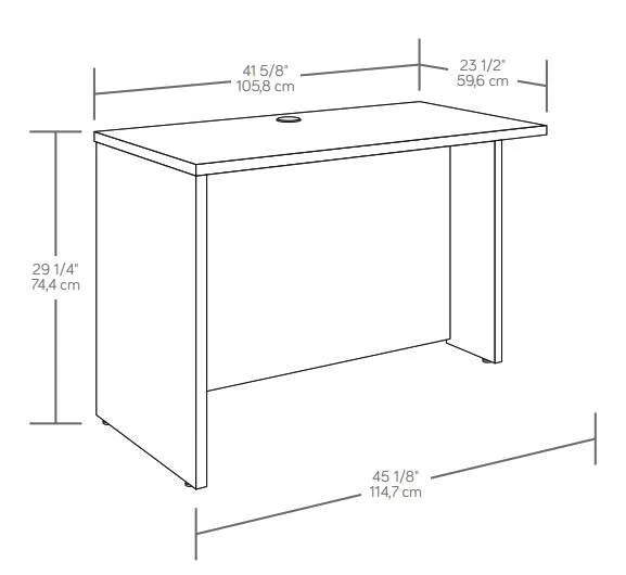 Sentinel Commercial Grade 42" Desk Return - Noble Elm - Image 9