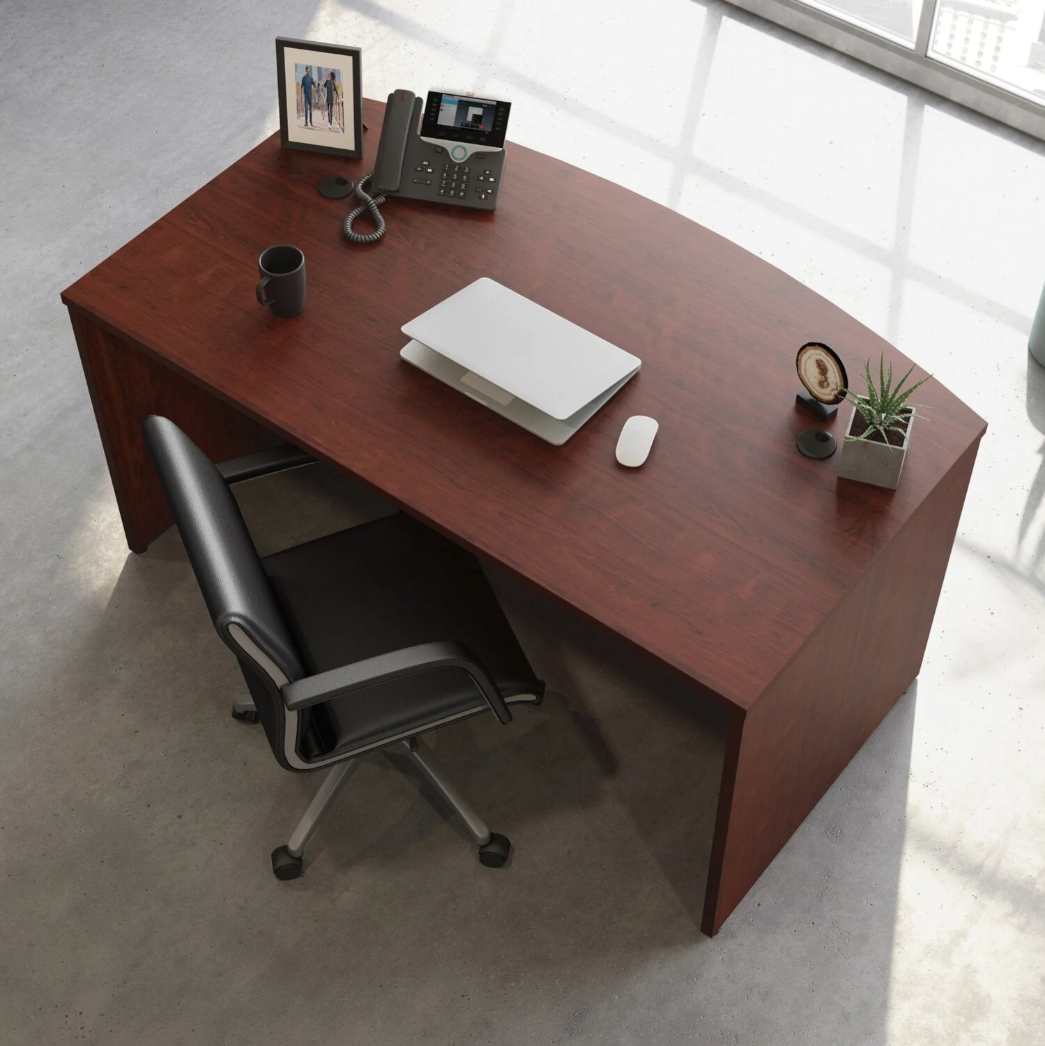 Sentinel Commercial Grade 60" x 36" Desk - Classic Cherry - Image 5